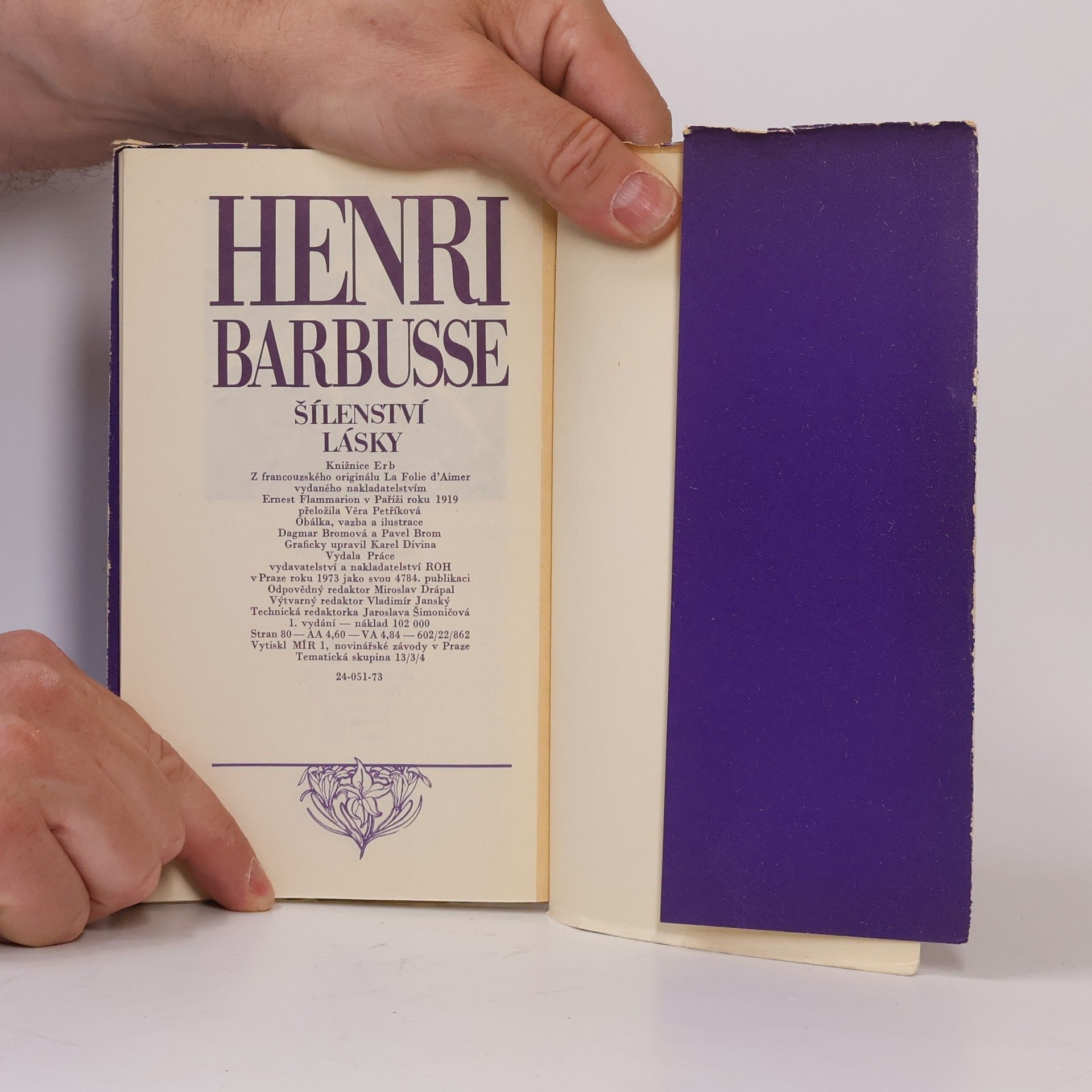 Henri Barbusse Šílenství lásky