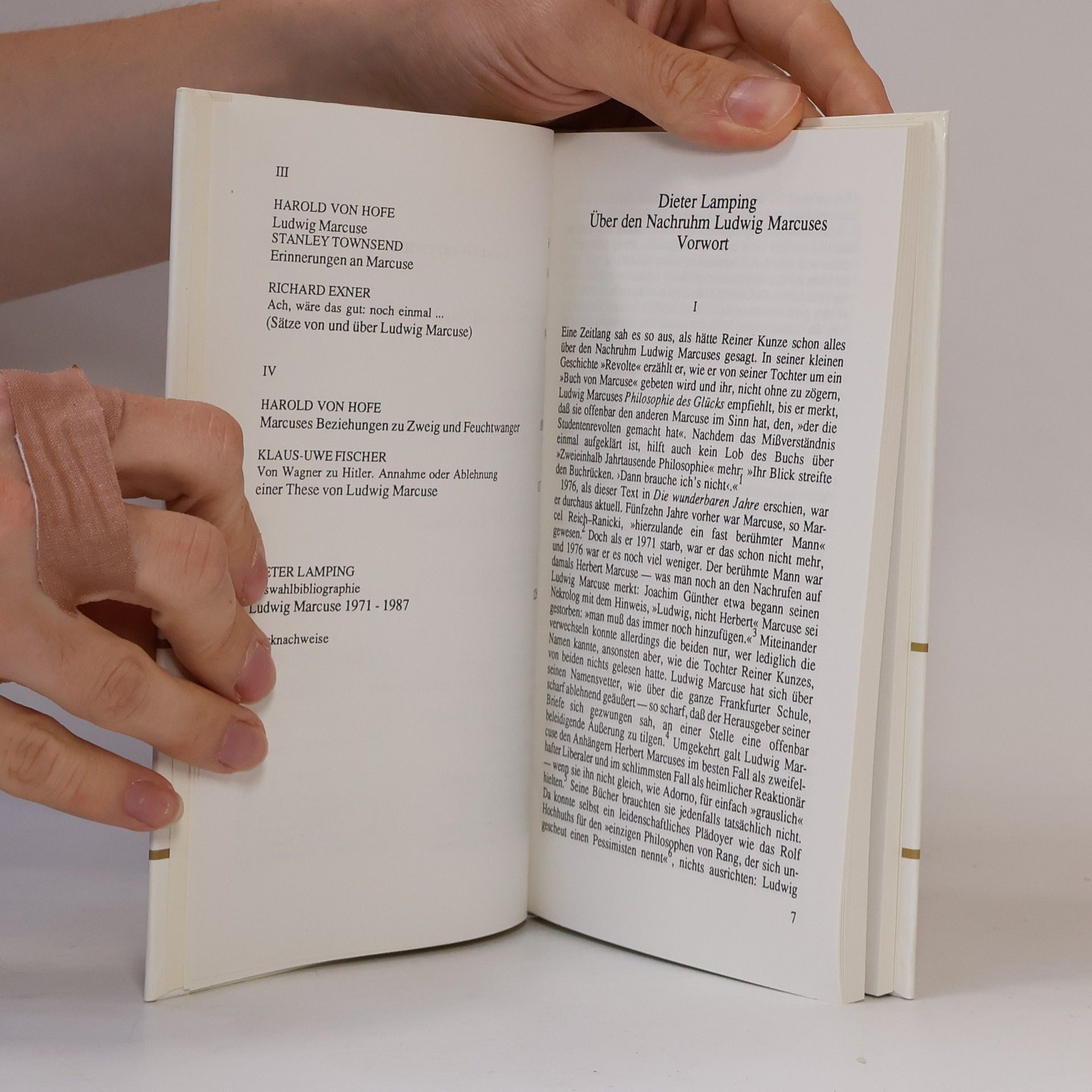 Dieter Lamping Sammlung Profile - 25: Ludwig Marcuse