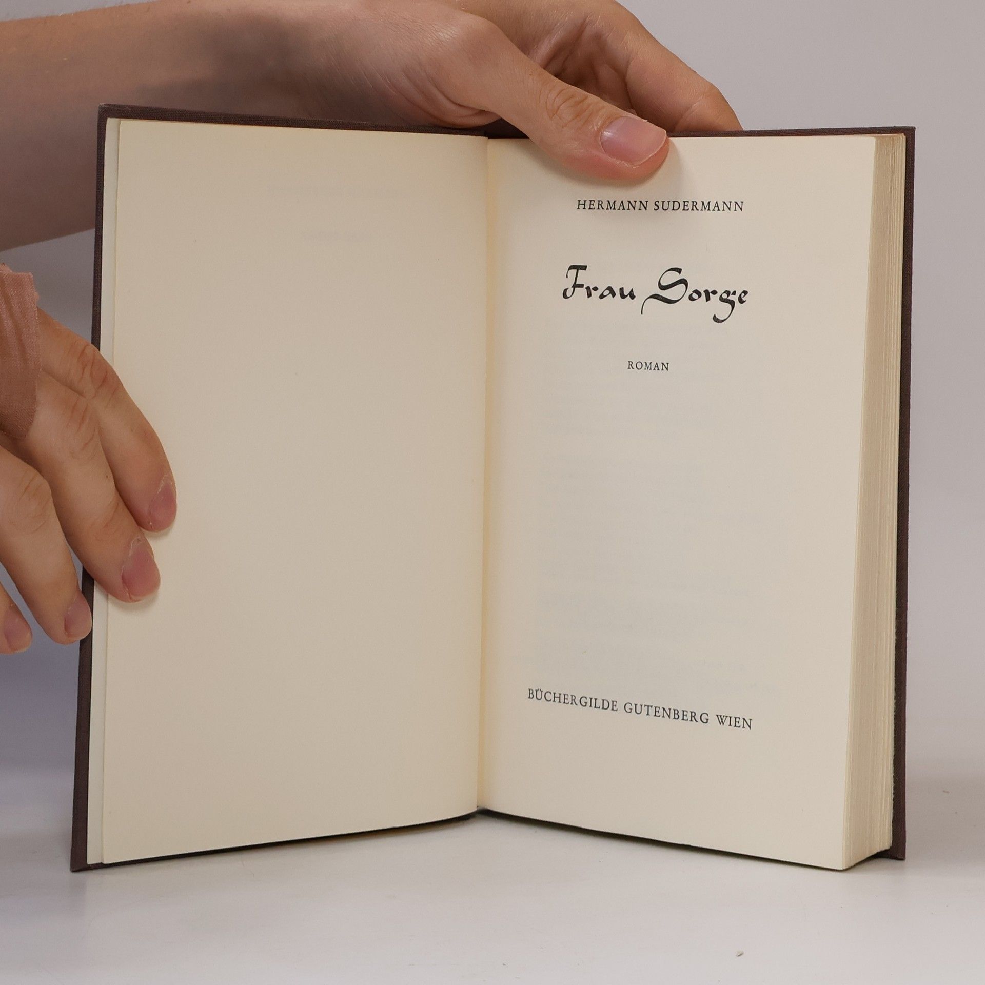 Hermann Südermann Frau Sorge
