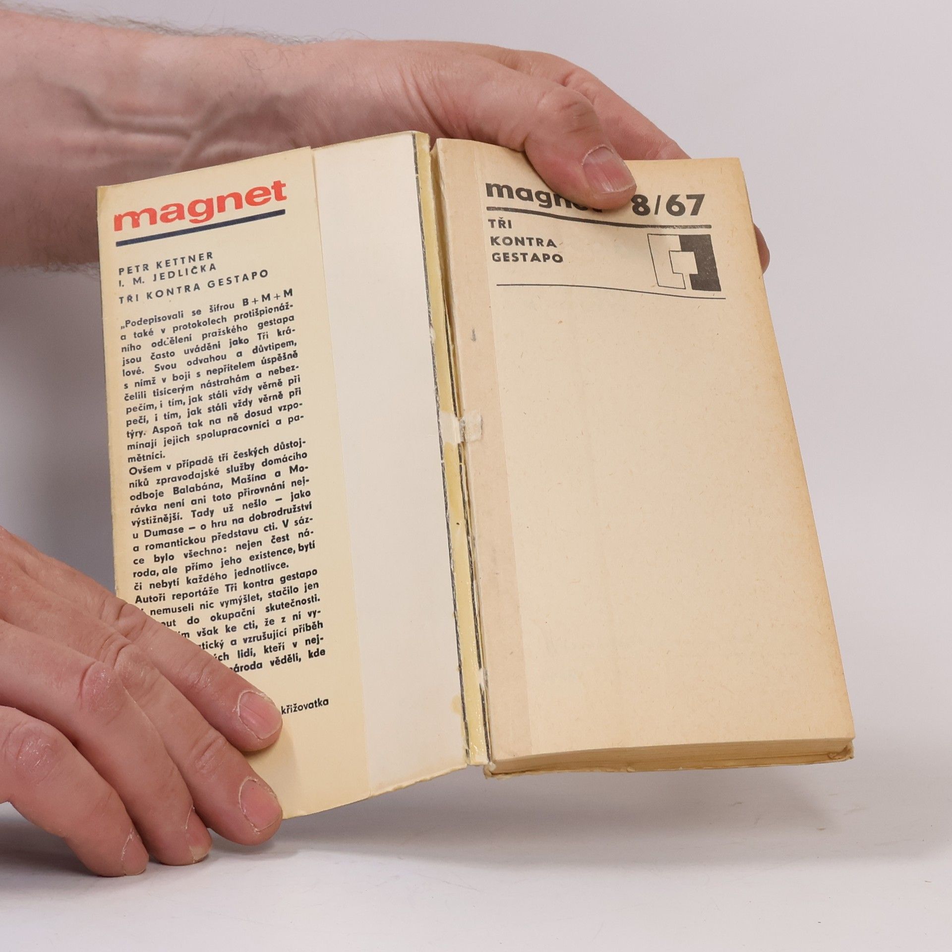 Petr Kettner Tři kontra gestapo. Magnet 8/67