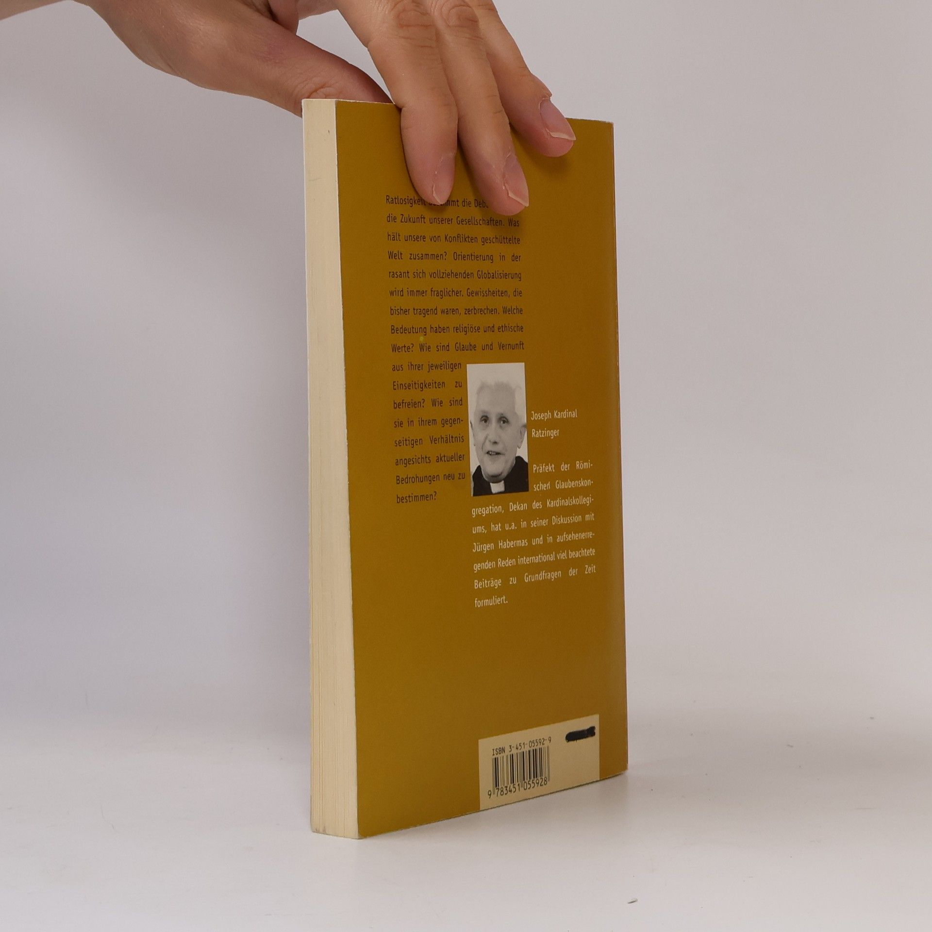 Joseph Ratzinger Werte in Zeiten des Umbruchs