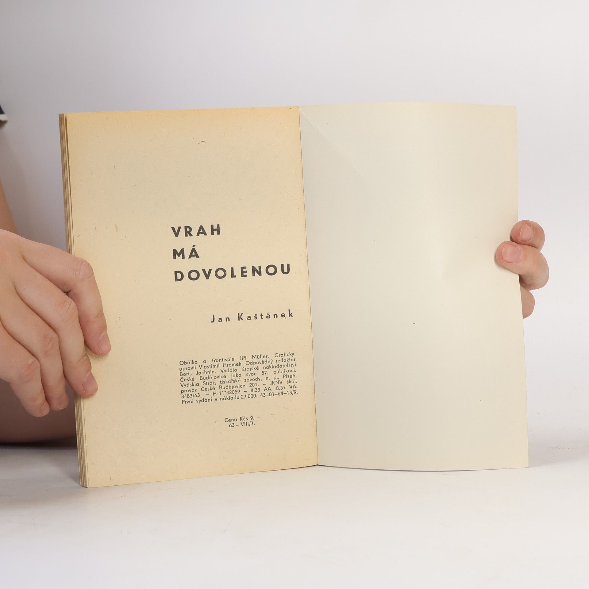Jan Kaštánek Vrah má dovolenou