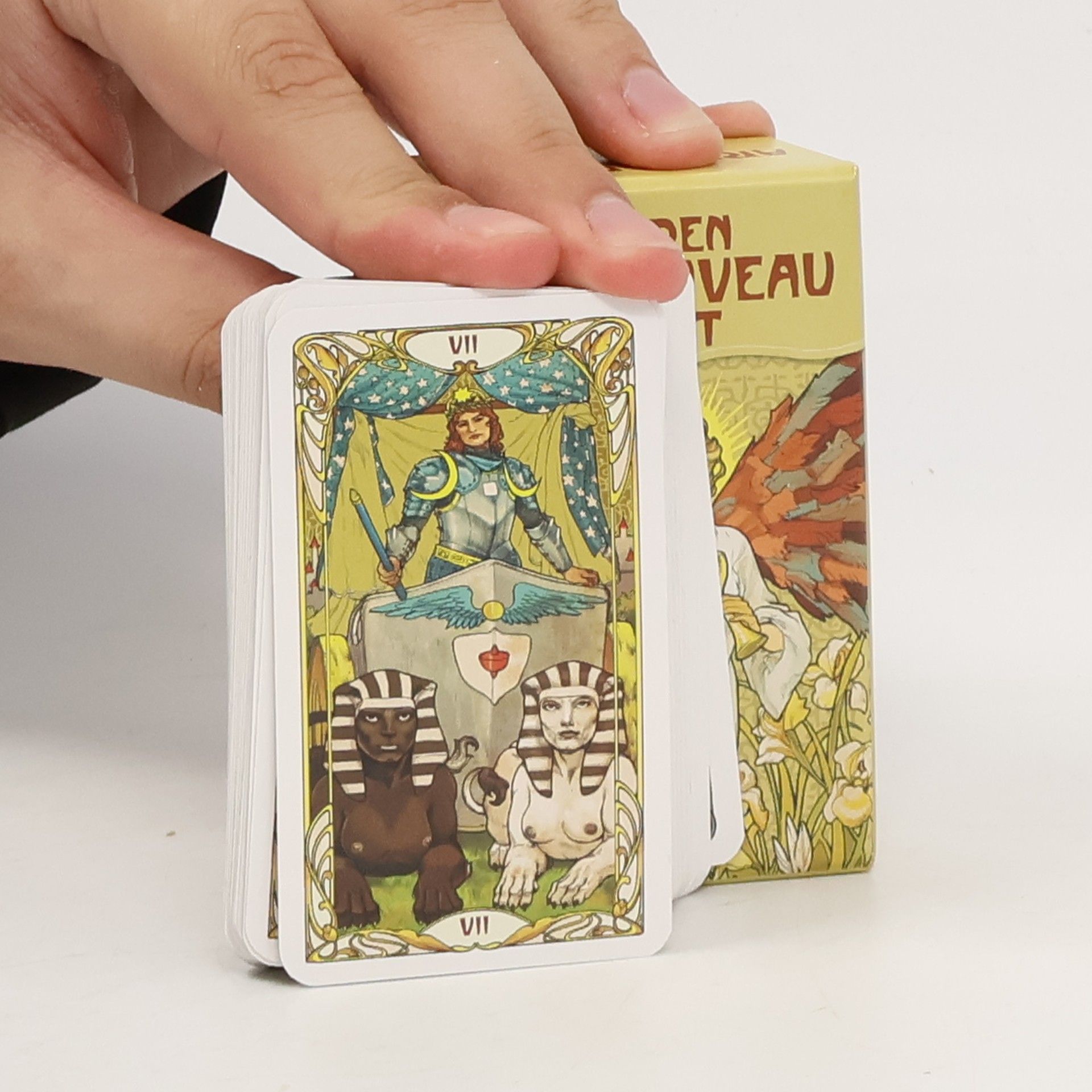 Golden Art Nouveau Tarot - Mini Tarot (Tarocchi)