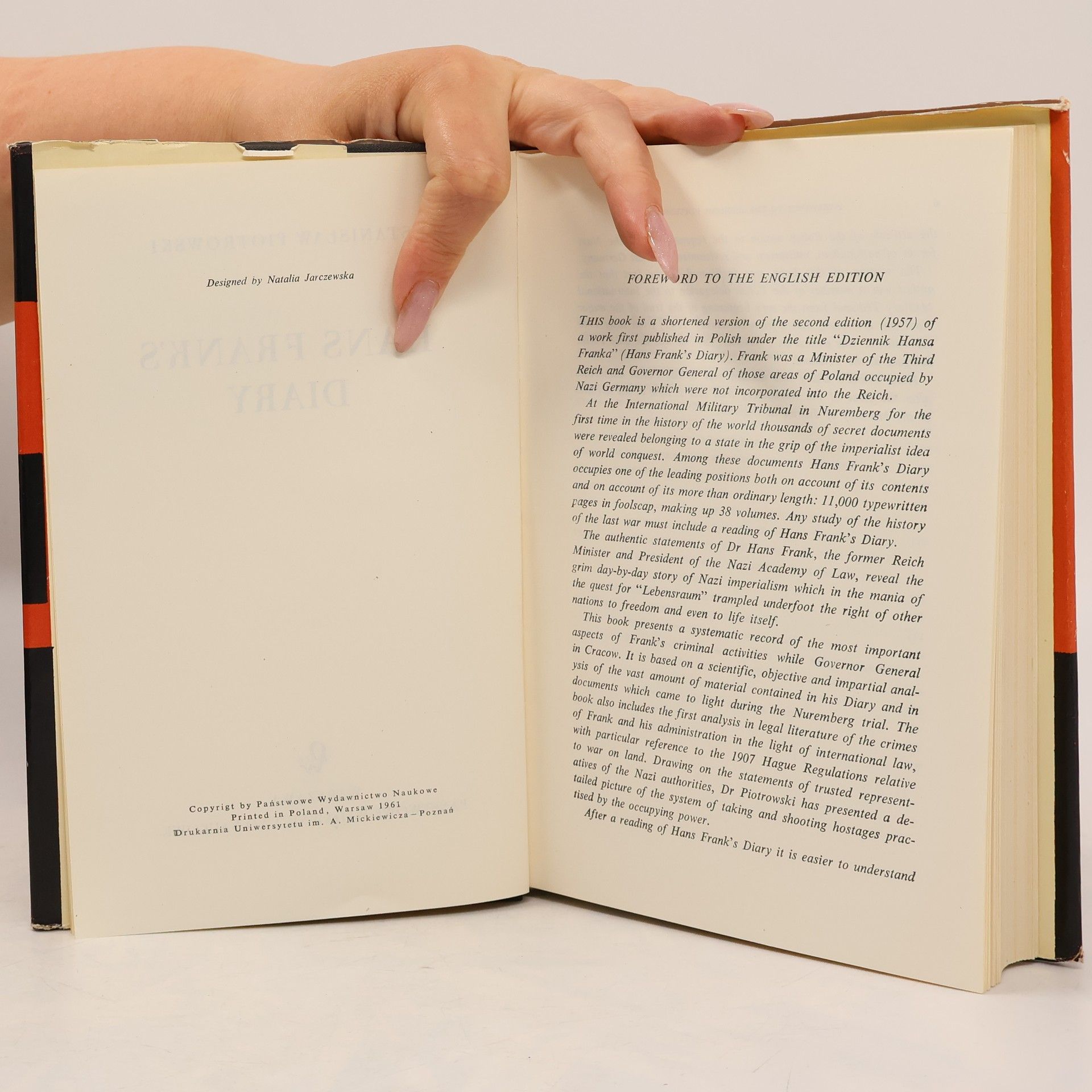 Stanislaw Piotrowski Hans Frank's Diary