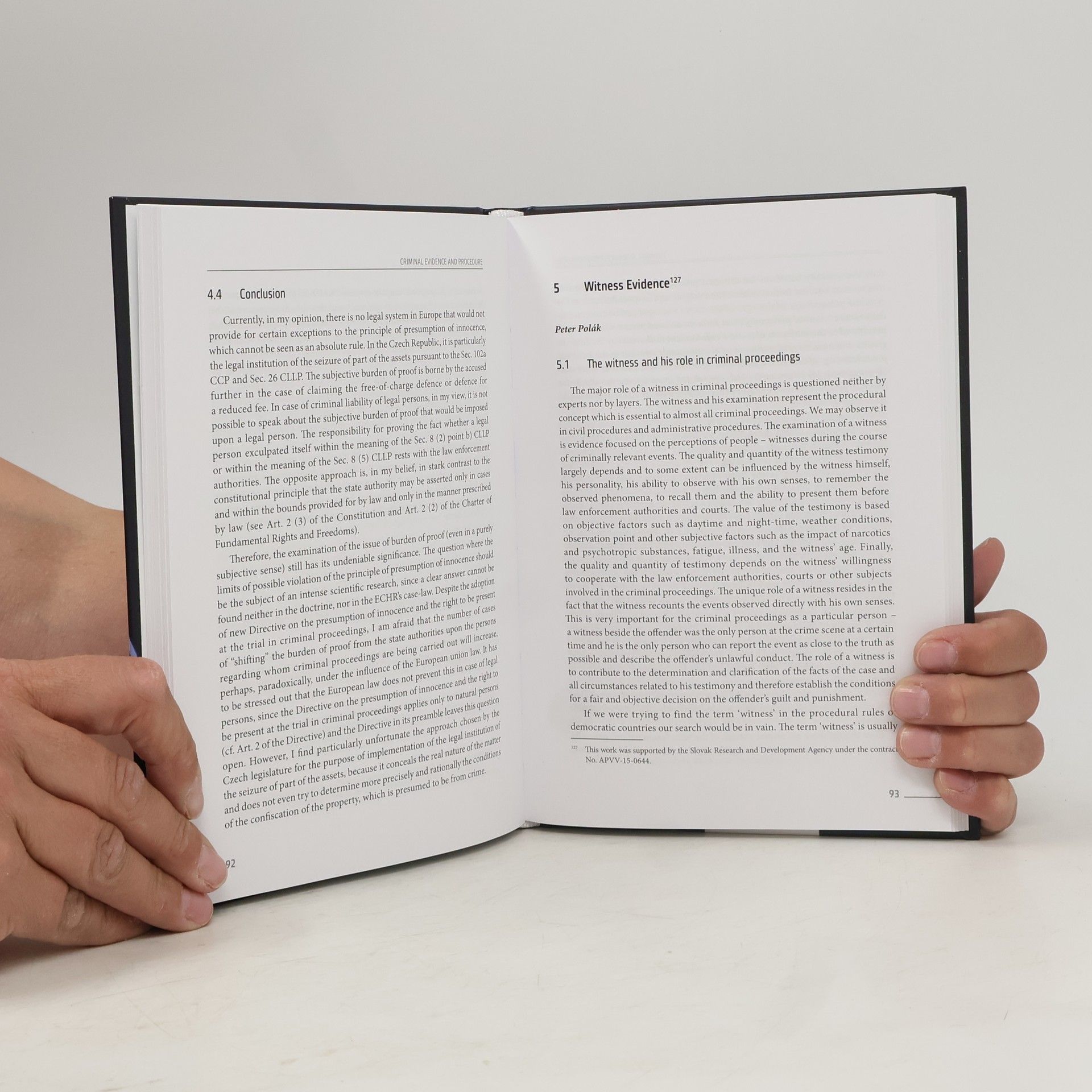 Jozef Záhora Criminal Evidence And Procedure
