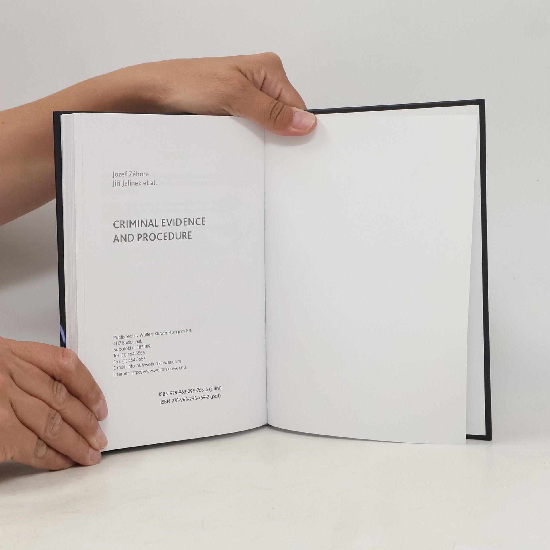 Jozef Záhora Criminal Evidence And Procedure