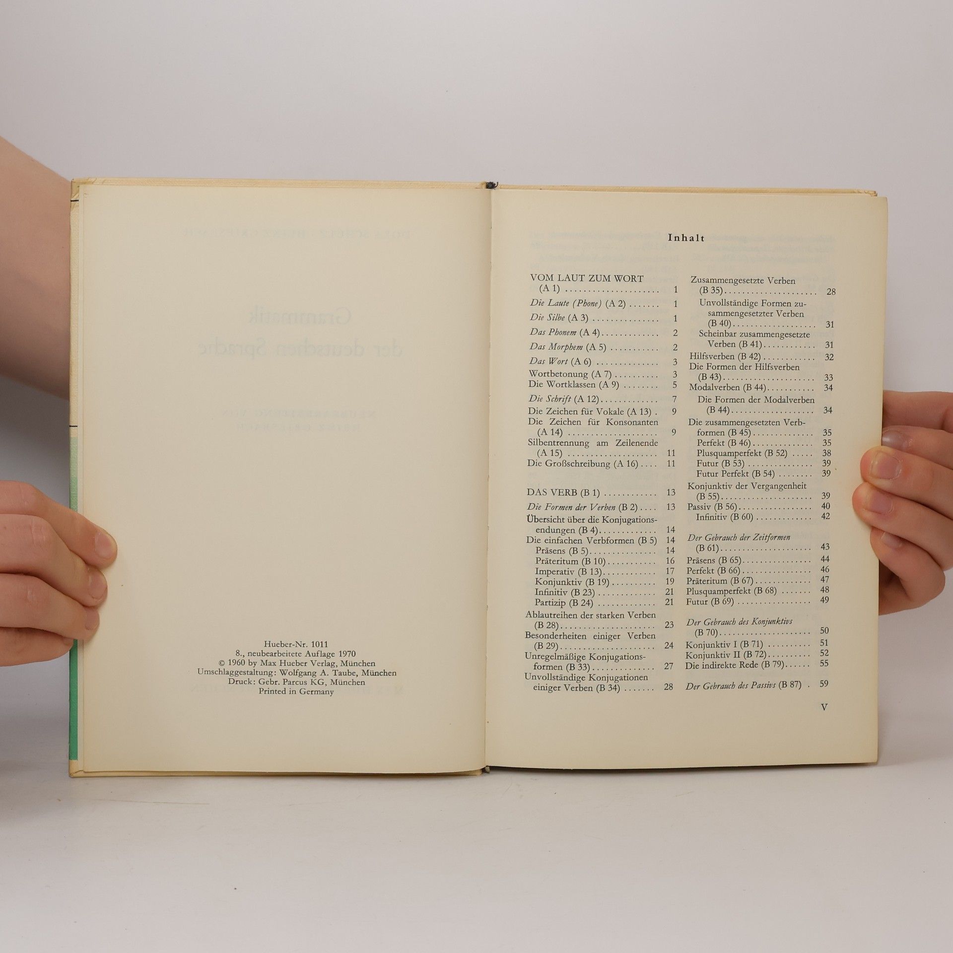 Heinz Griesbach Grammatik der Deutschen Sprache