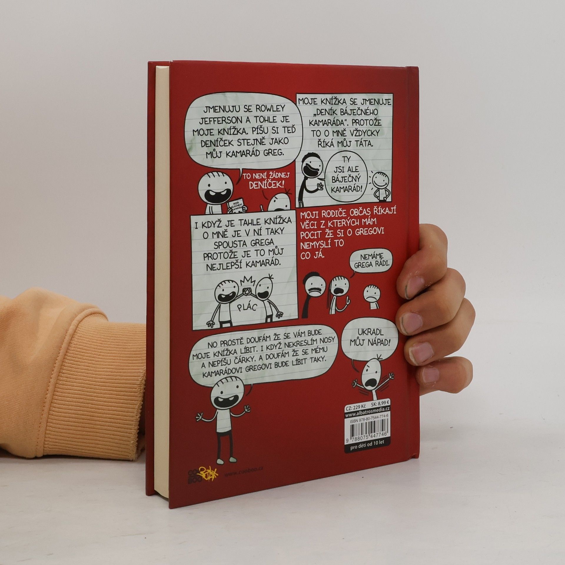 Jeff Kinney Deník báječného kamaráda. Píše Rowley Jefferson