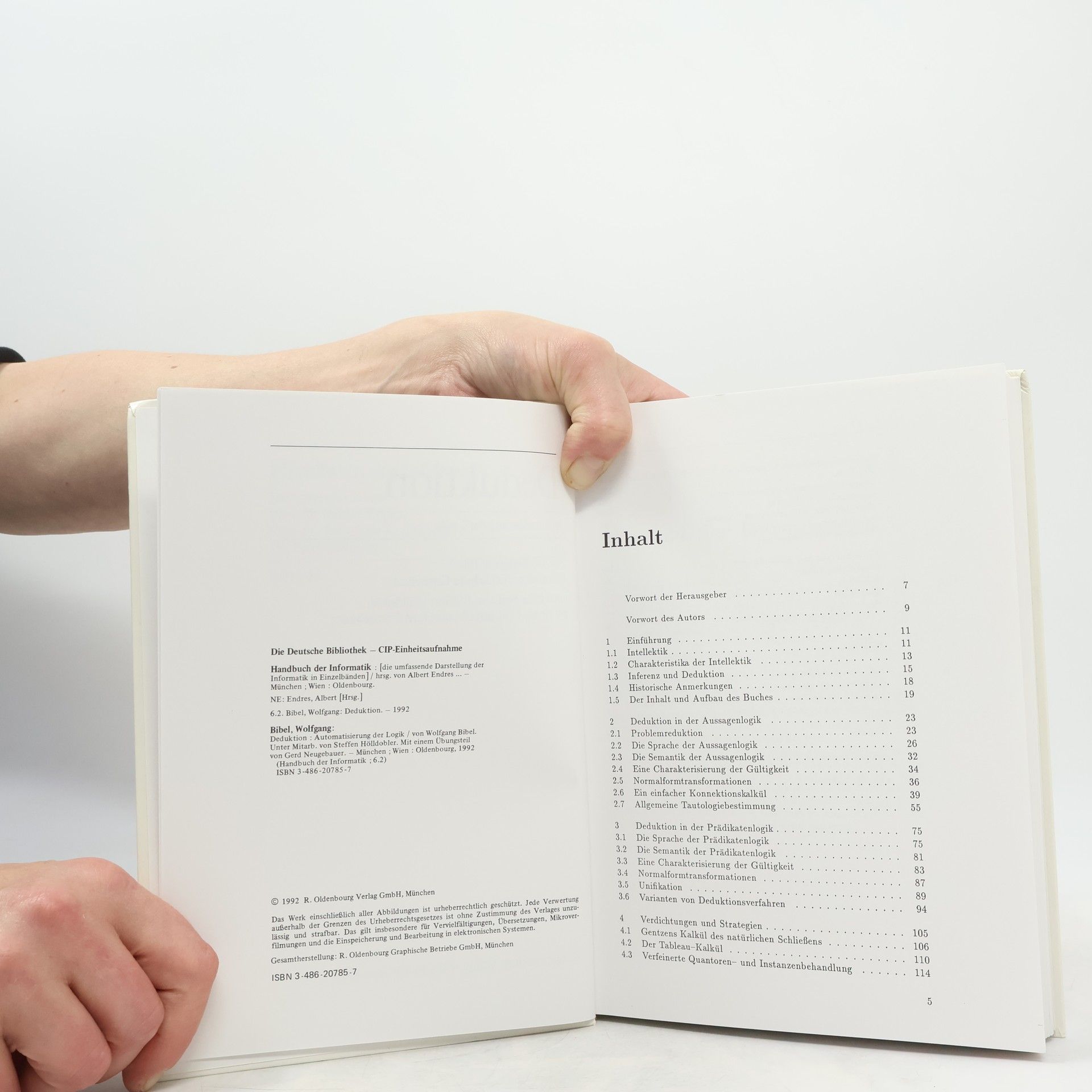 Wolfgang Bibel Handbuch der Informatik - 6.2: Deduktion