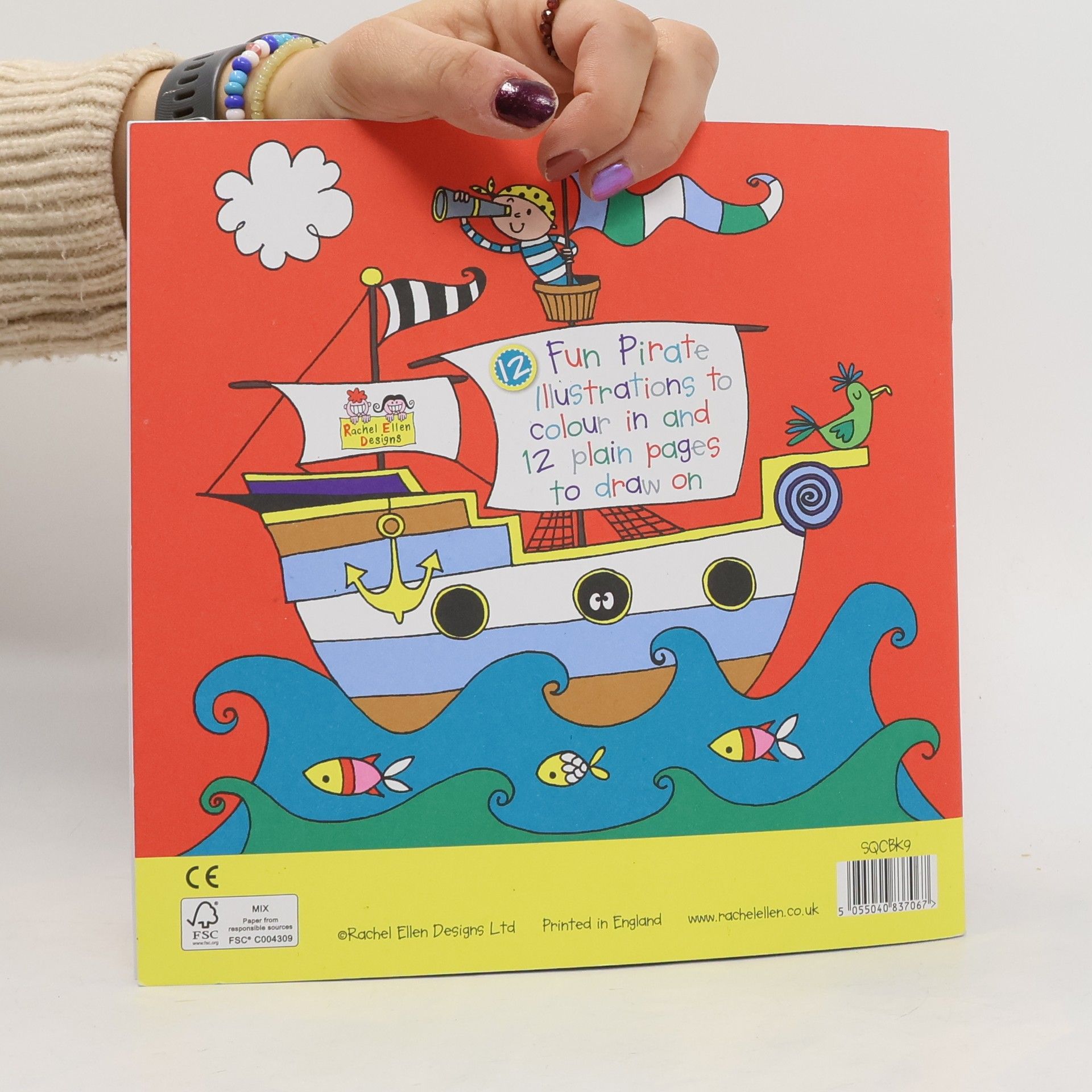 Rachel Ellen  Pirates. Colouring Book