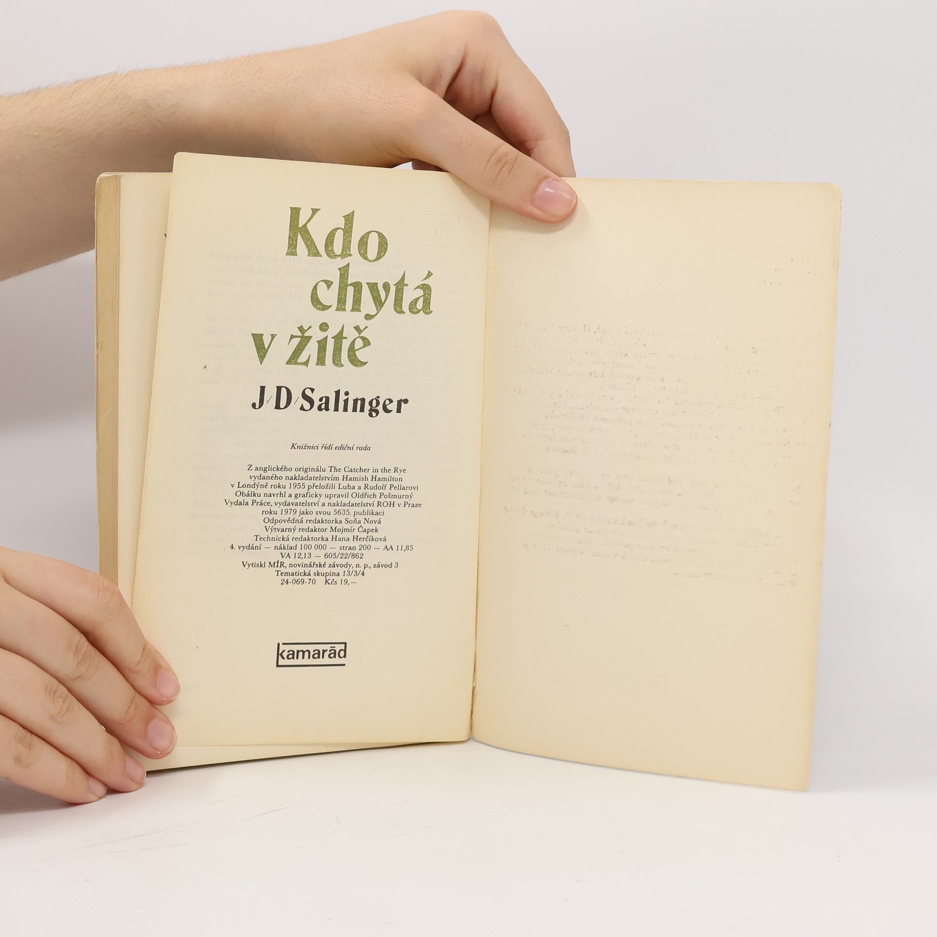 J. D. Salinger Kdo chytá v žitě