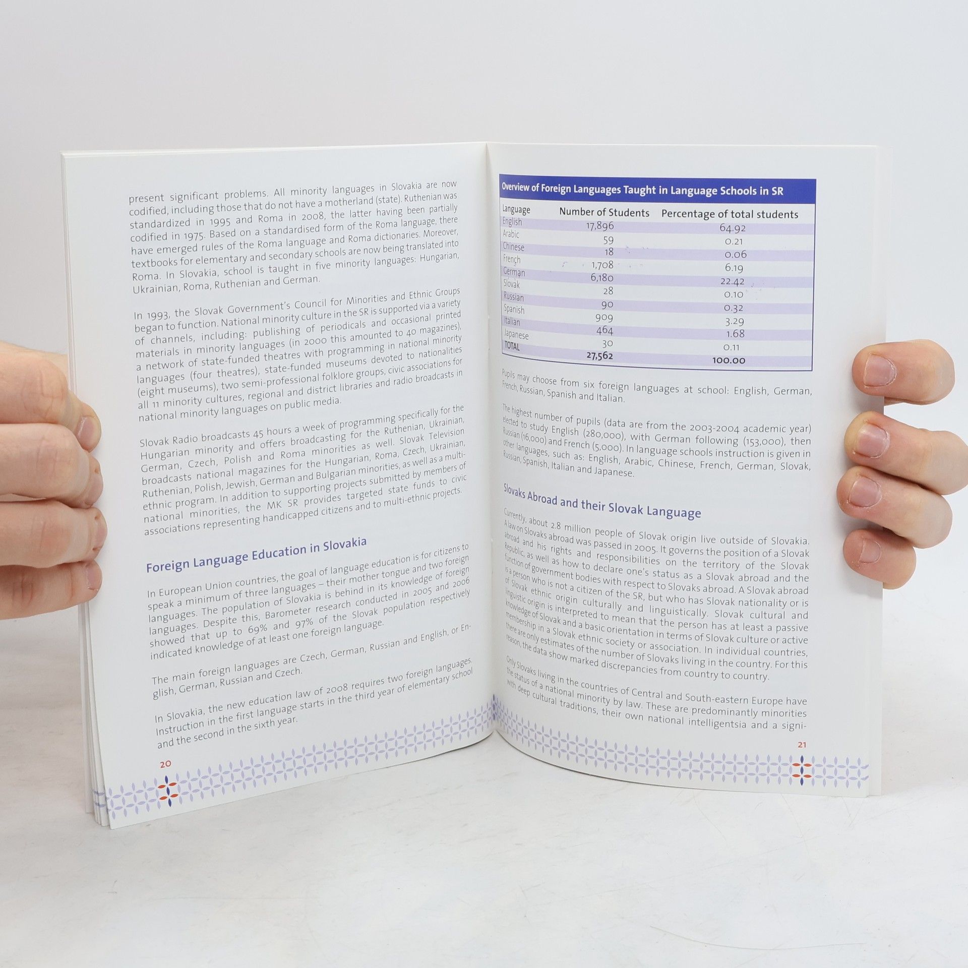 Slavo Ondrejovič The Slovak Language, Languages in Slovakia