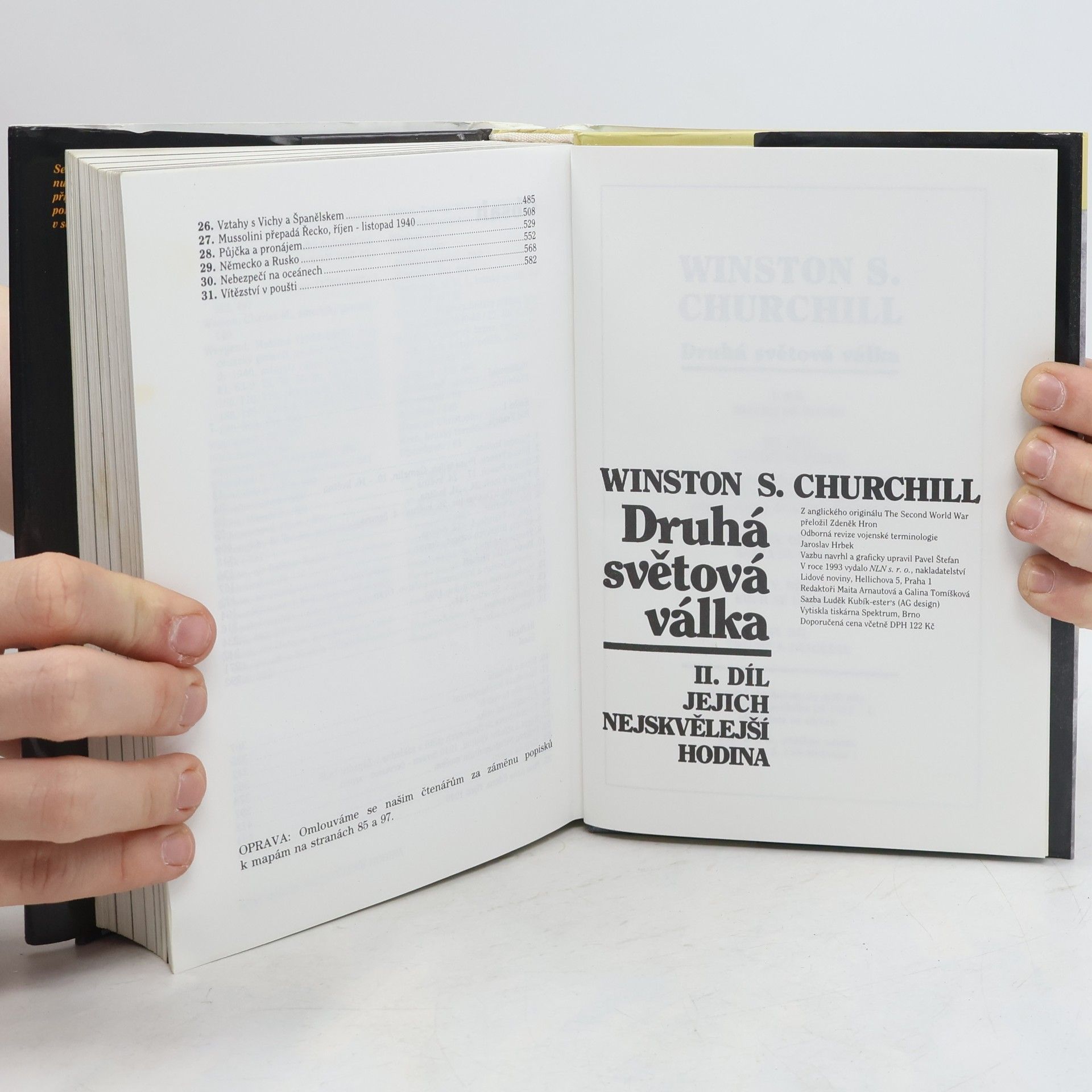 Jaroslav Hrbek Winston S. Churchill. Druhá světová válka II