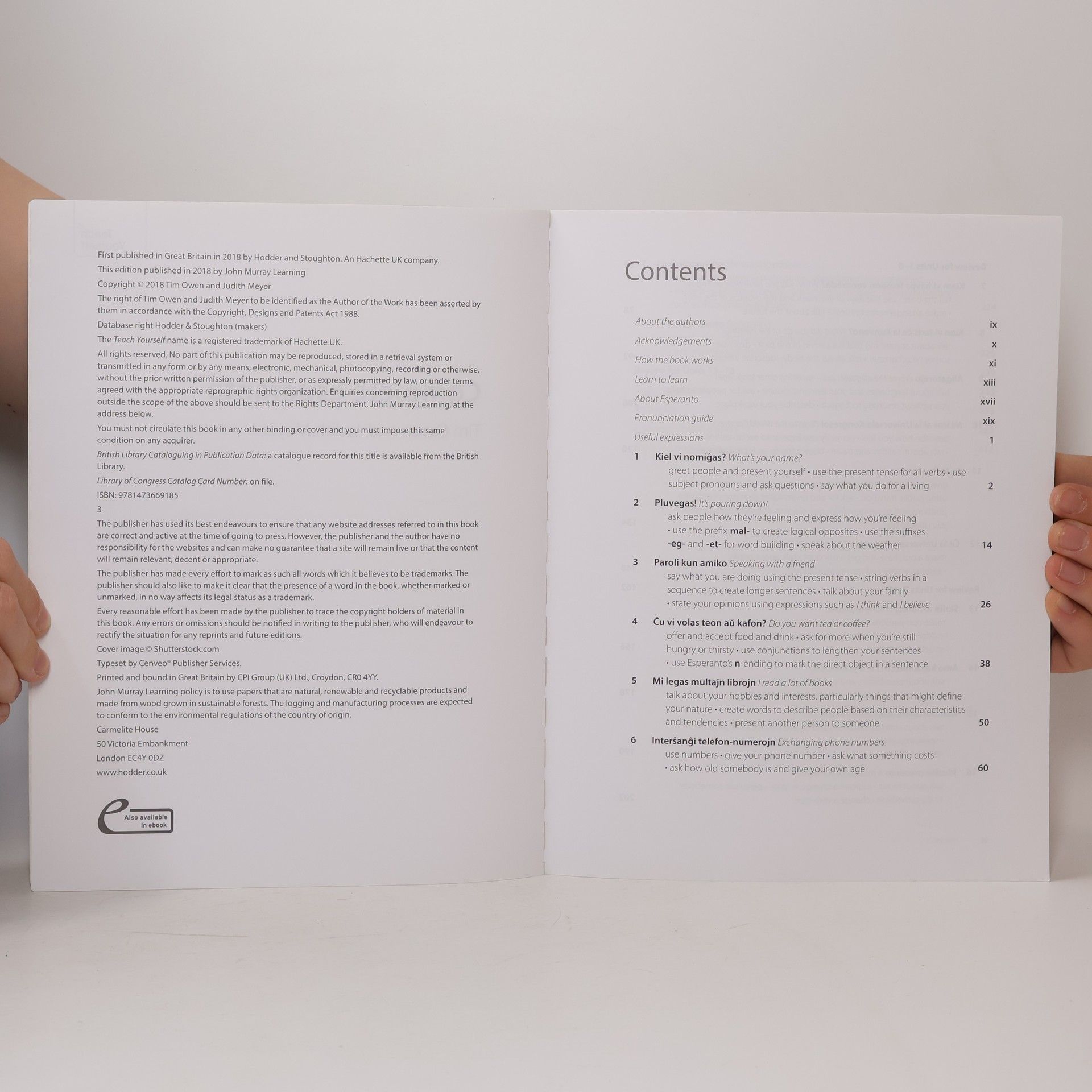 Tim Owen Teach Yourself: Complete Esperanto