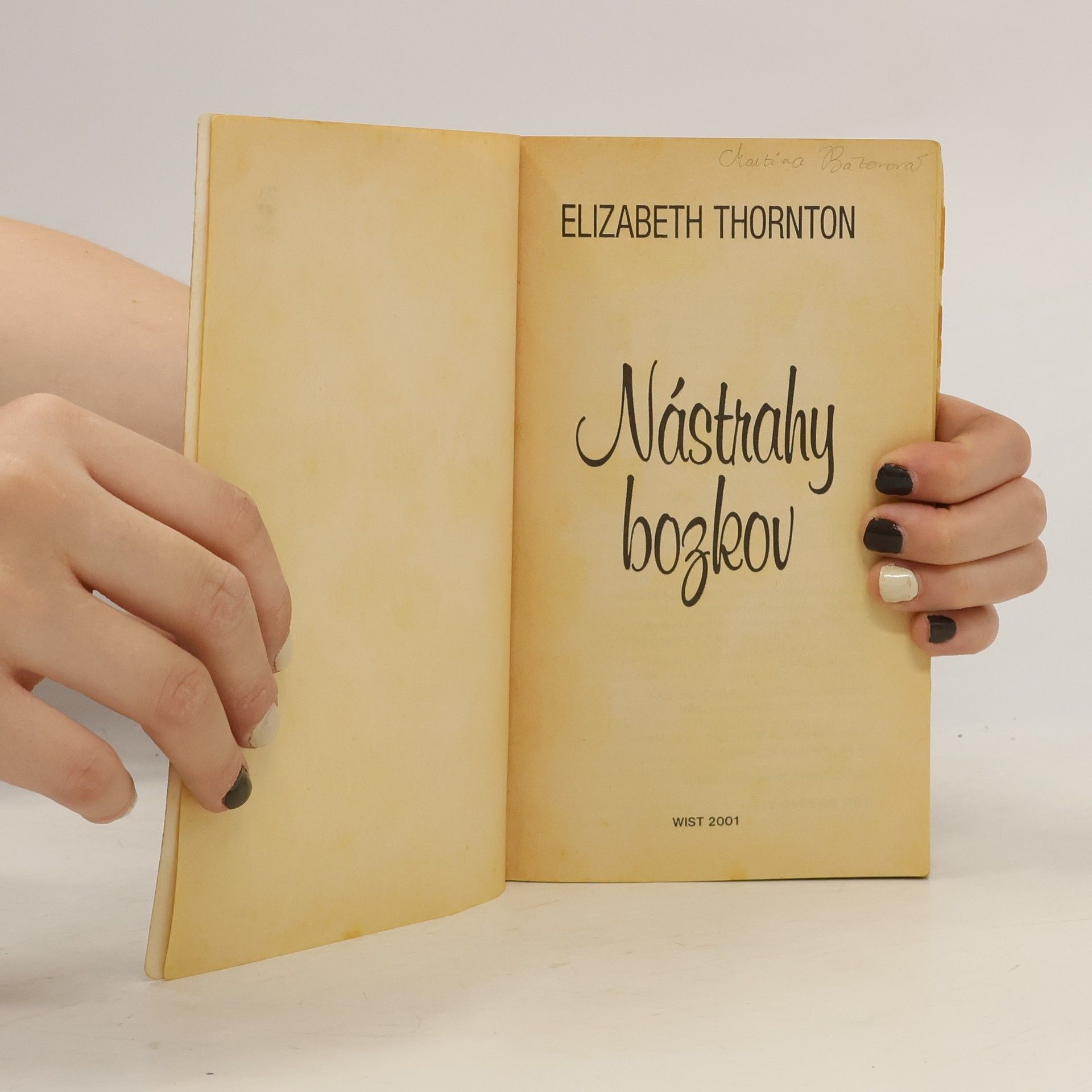 Elizabeth Thornton Nástrahy bozkov