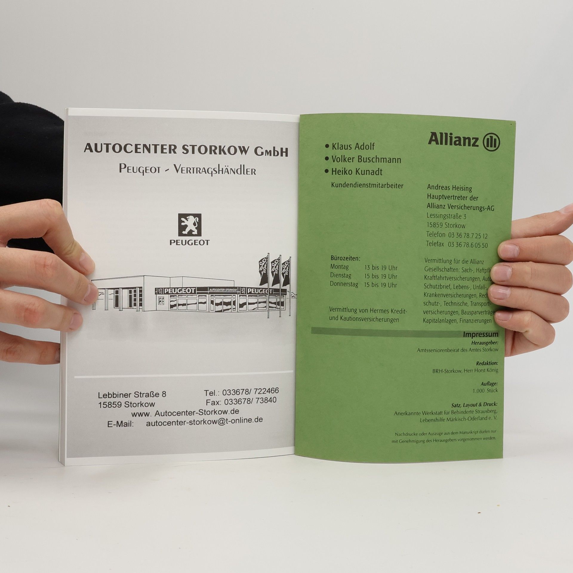Collectif d'auteurs Storkower Zeitzeugen berichten