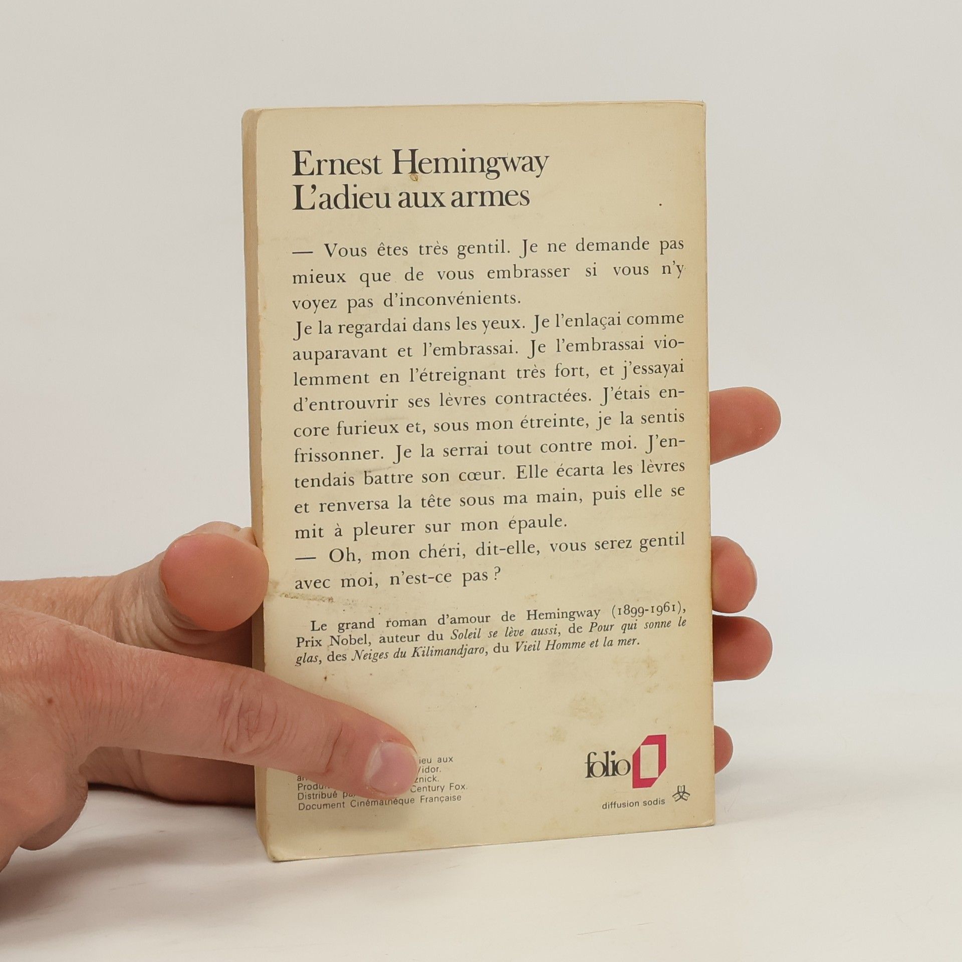 Ernest Hemingway L'adieu aux armes