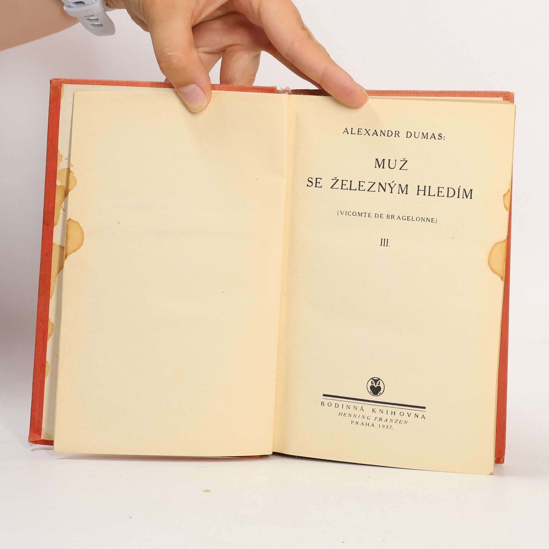 Alexandre Dumas Muž se železným hledím III.