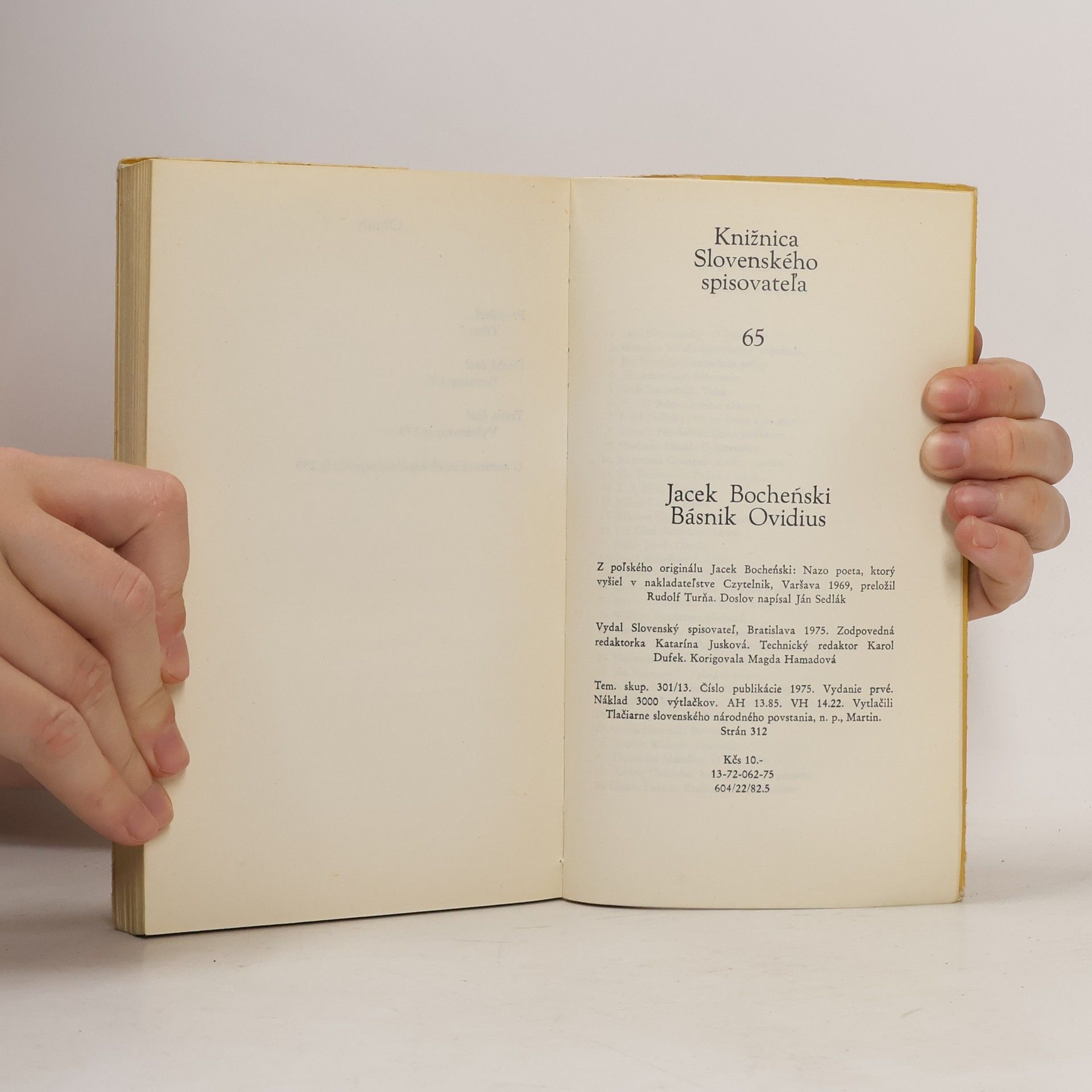 Jacek Bochenski Básnik Ovidius