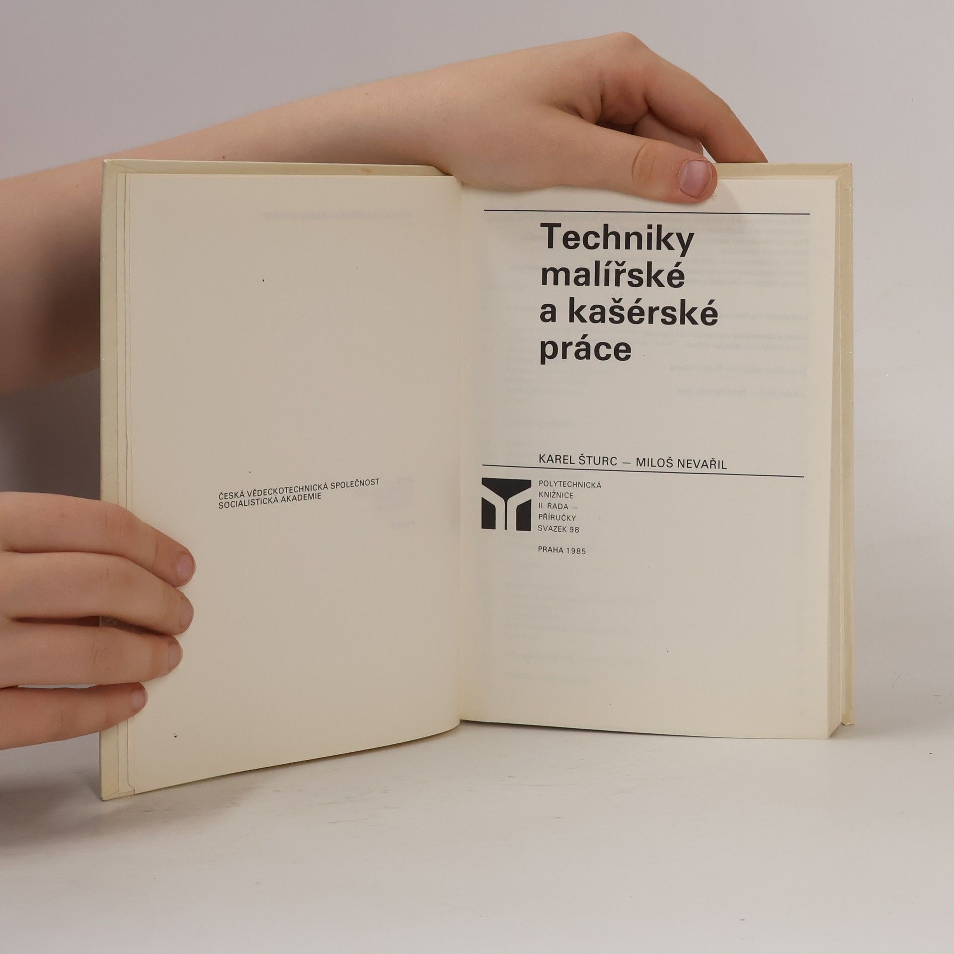 Karel Šturc Technika malířské a kašérské práce