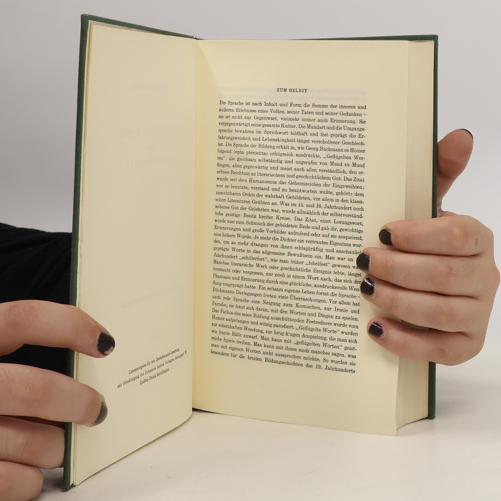 Georg Büchmann Geflügelte Worte und Zitatenschatz