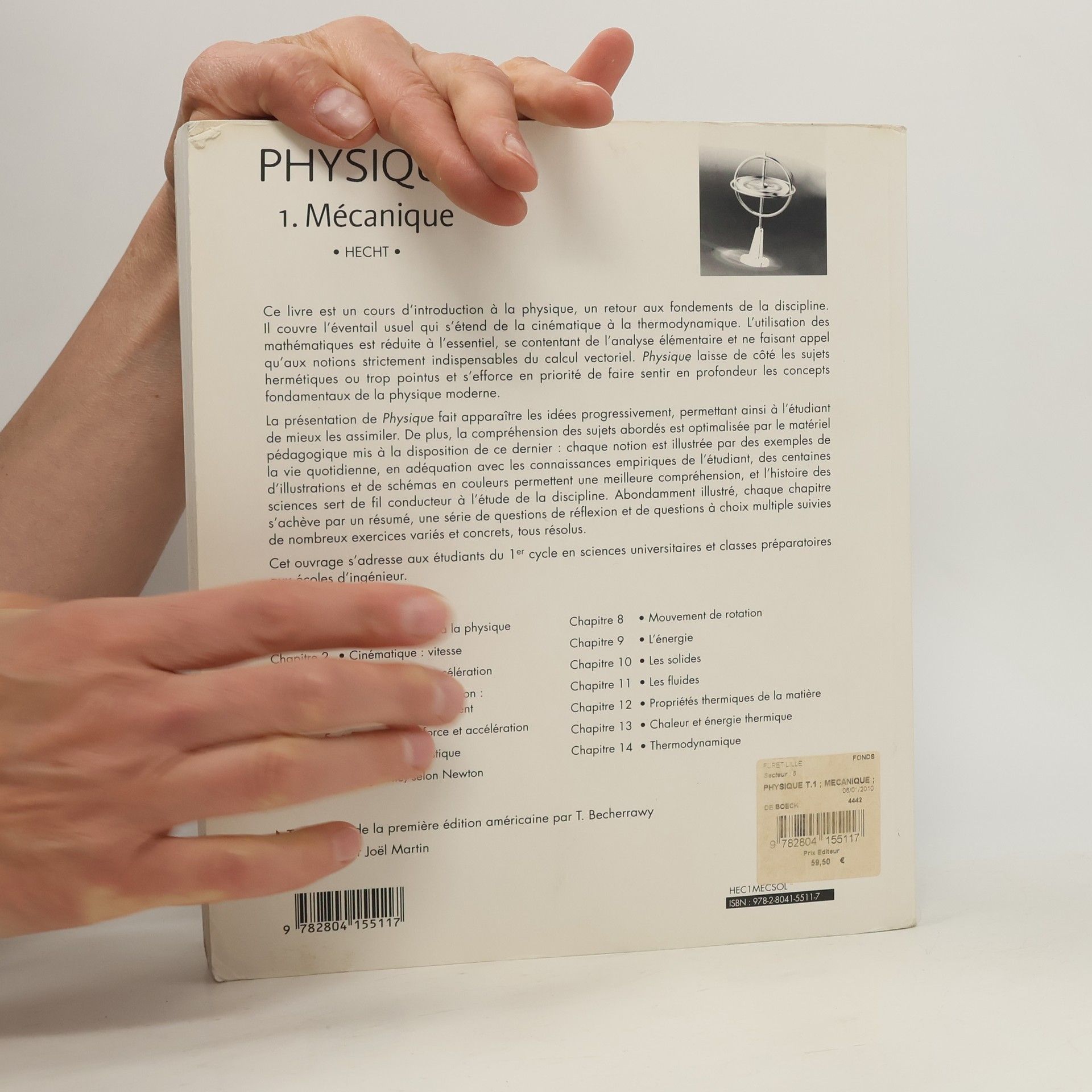 Yevhen Hecht Physique: Tome 1, Mécanique