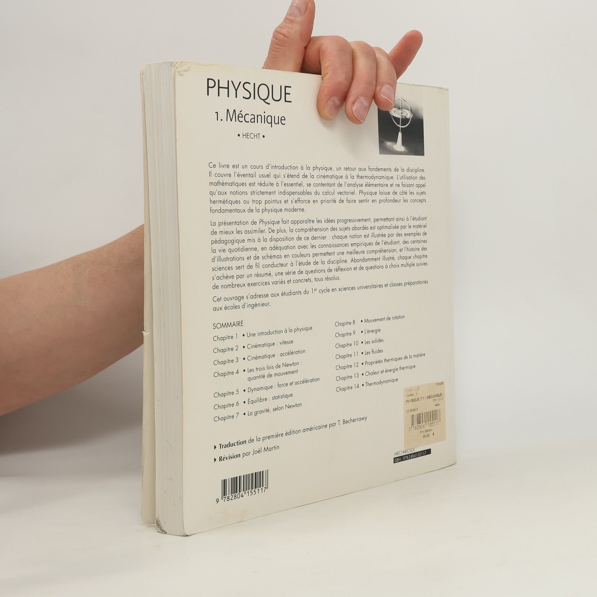 Yevhen Hecht Physique: Tome 1, Mécanique