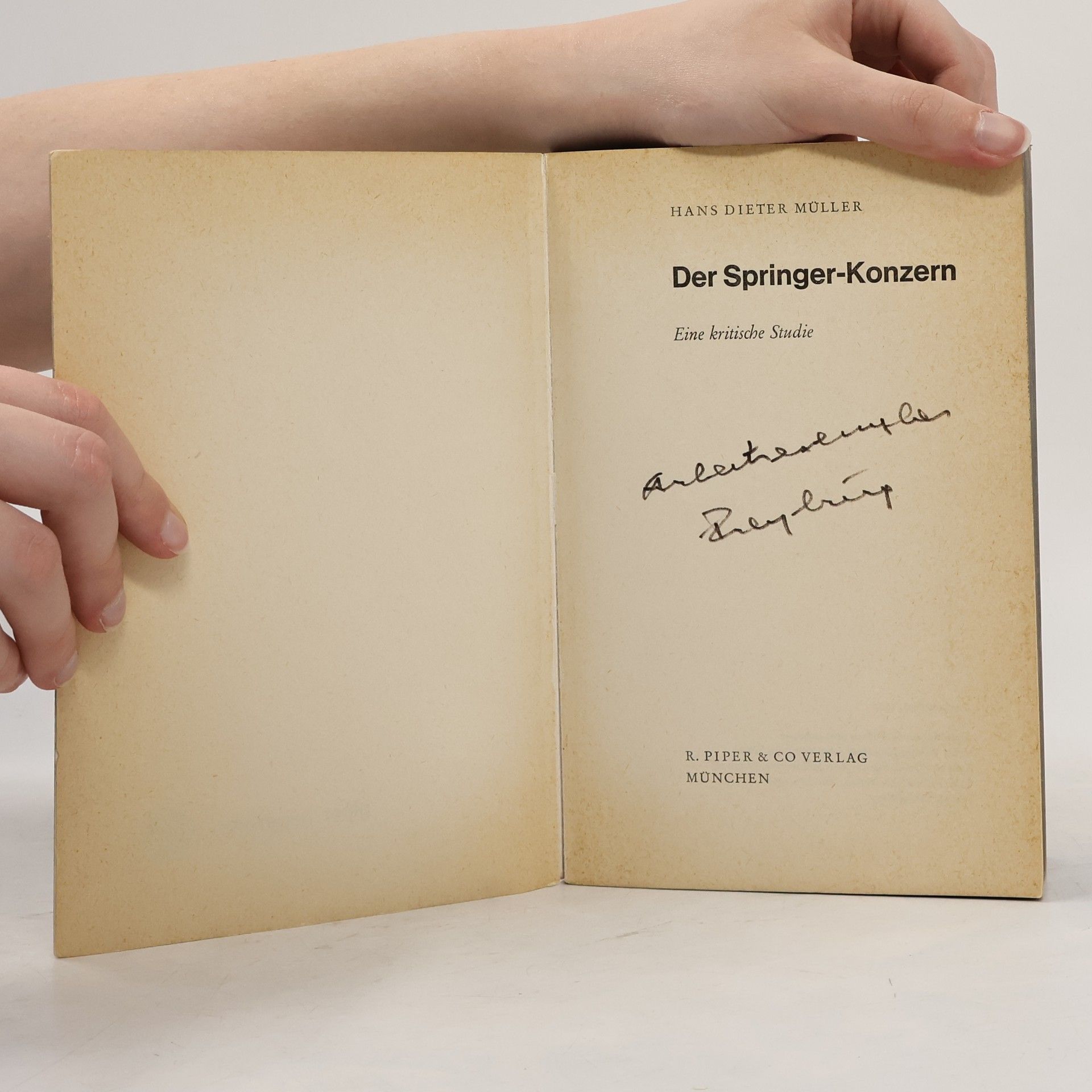Hans Dieter Müller Der Springer Konzern
