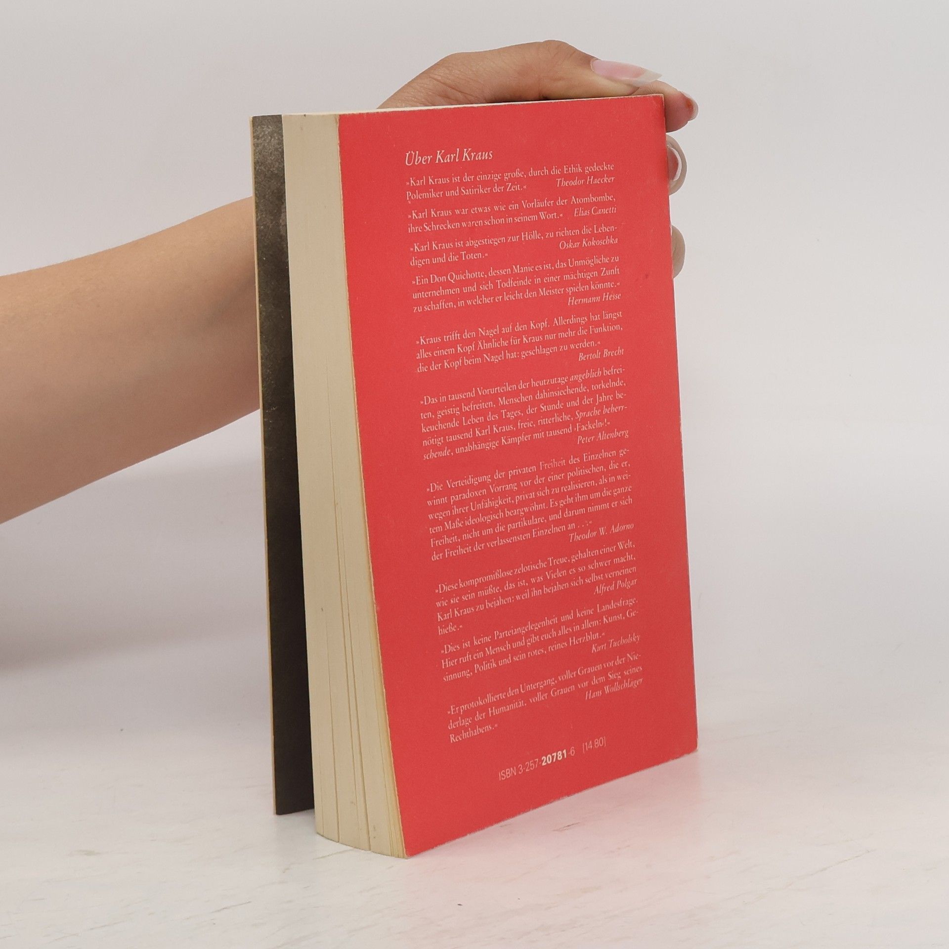 Karl Kraus Das Karl-Kraus-Lesebuch
