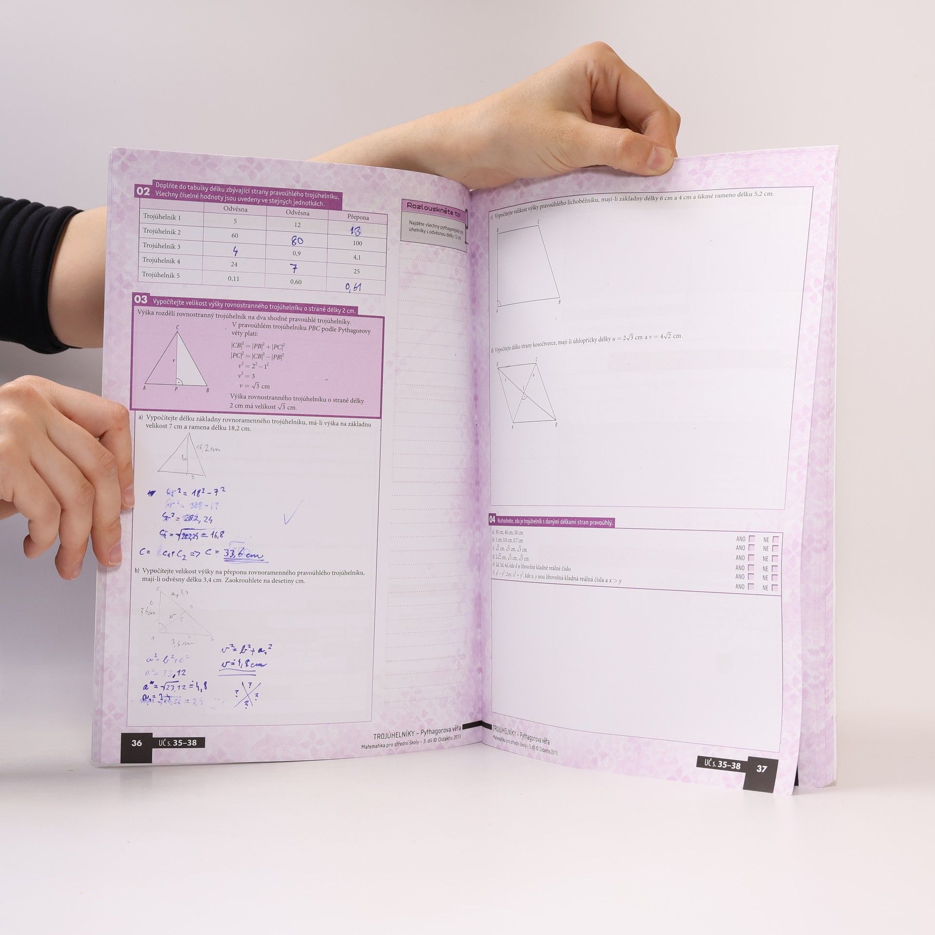 Autorenkollektiv Matematika pro střední školy 3. díl. Planimetrie. Pracovní sešit 1