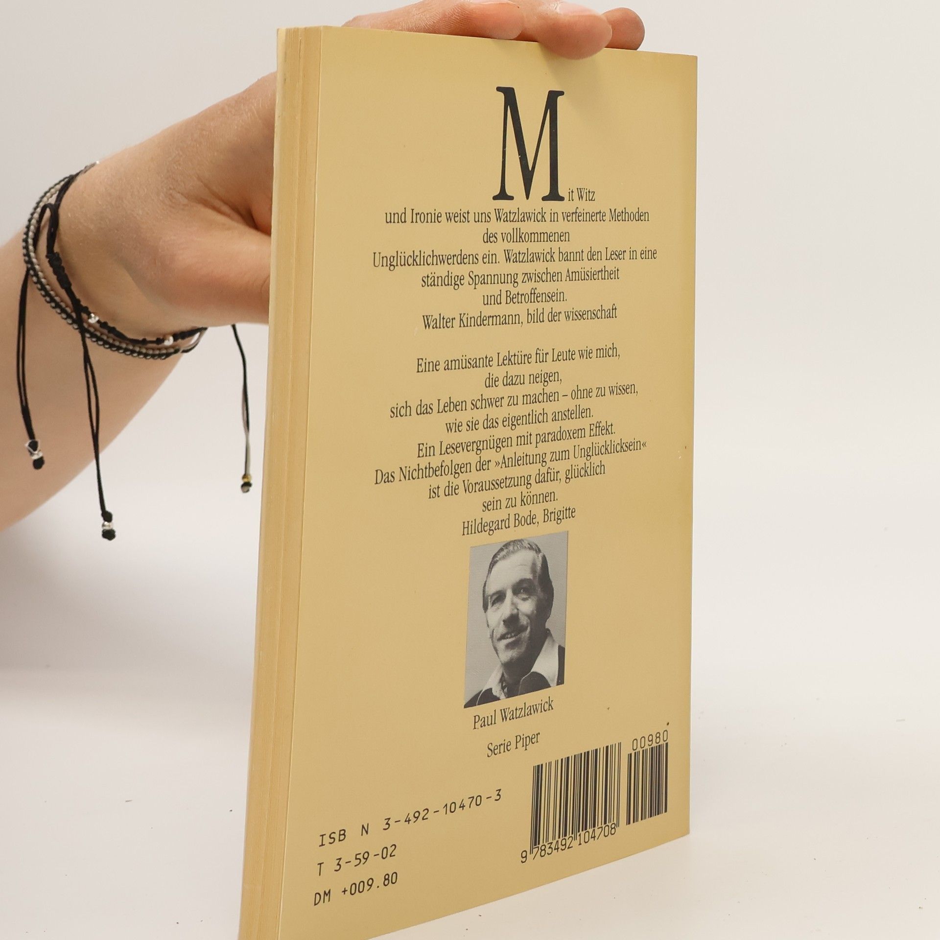 Paul Watzlawick Anleitung zum Unglücklichsein