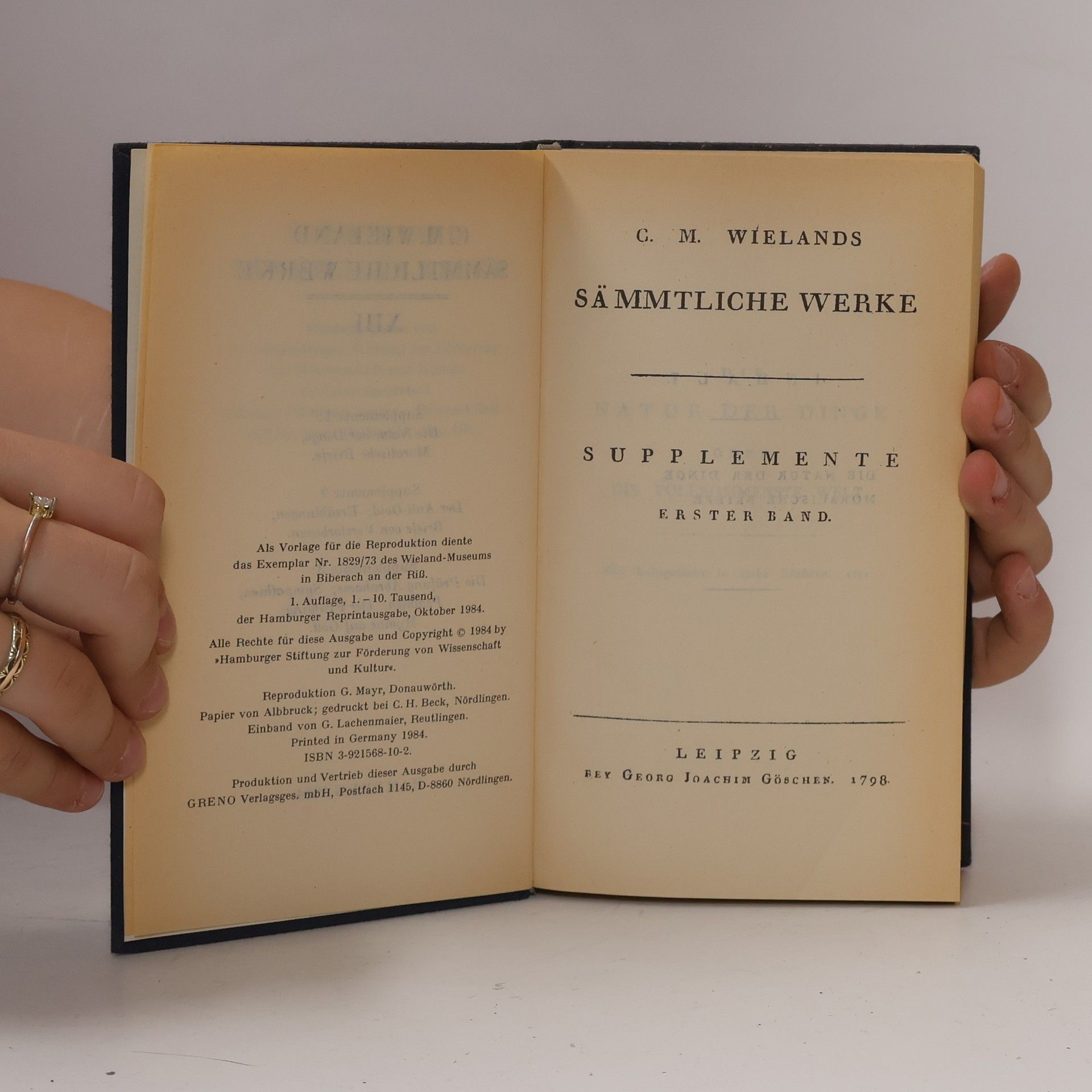 C. M. Wieland Sämmtliche Werke S1.-S3., XIII