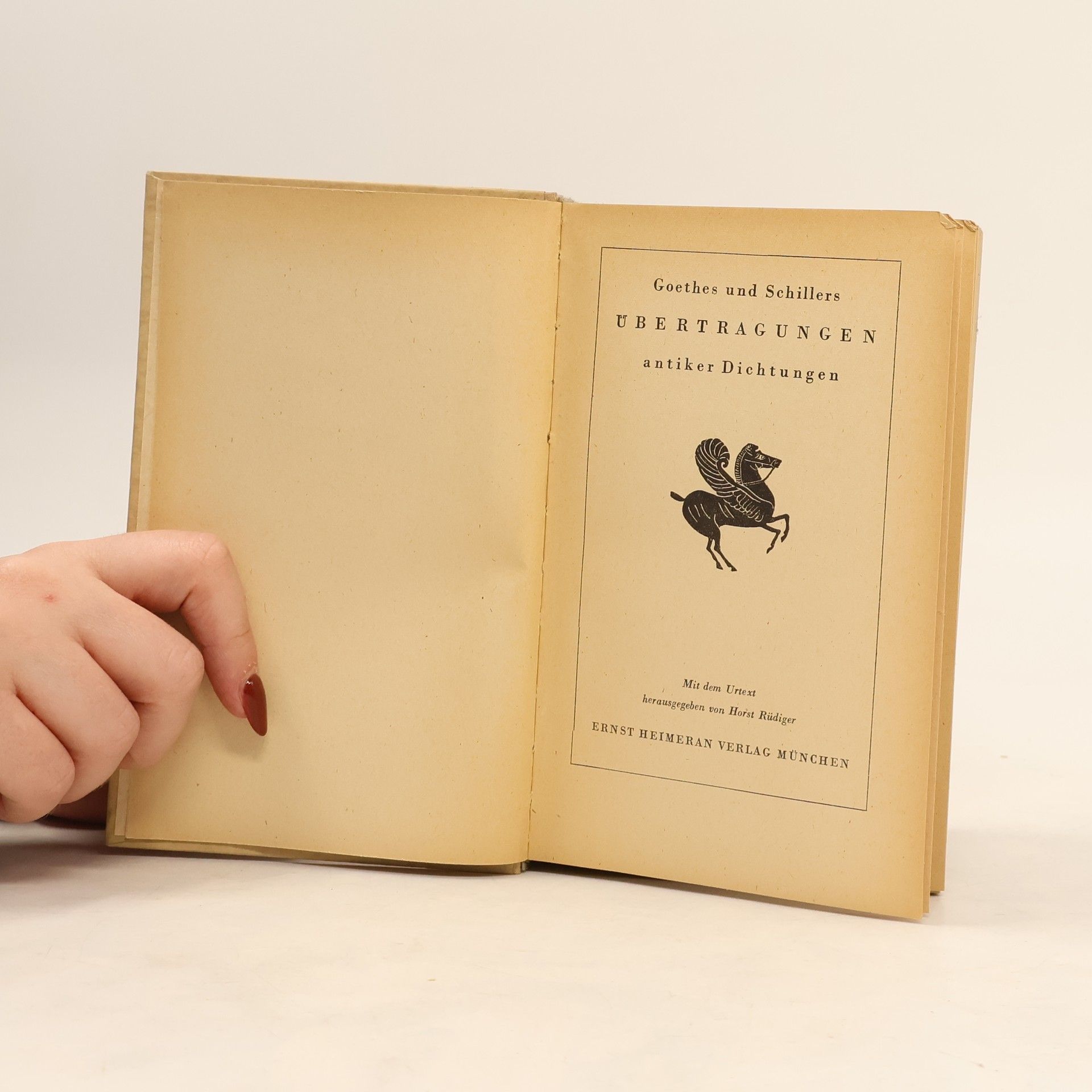 Johann Wolfgang von Goethe Goethes und Schillers Übertragungen