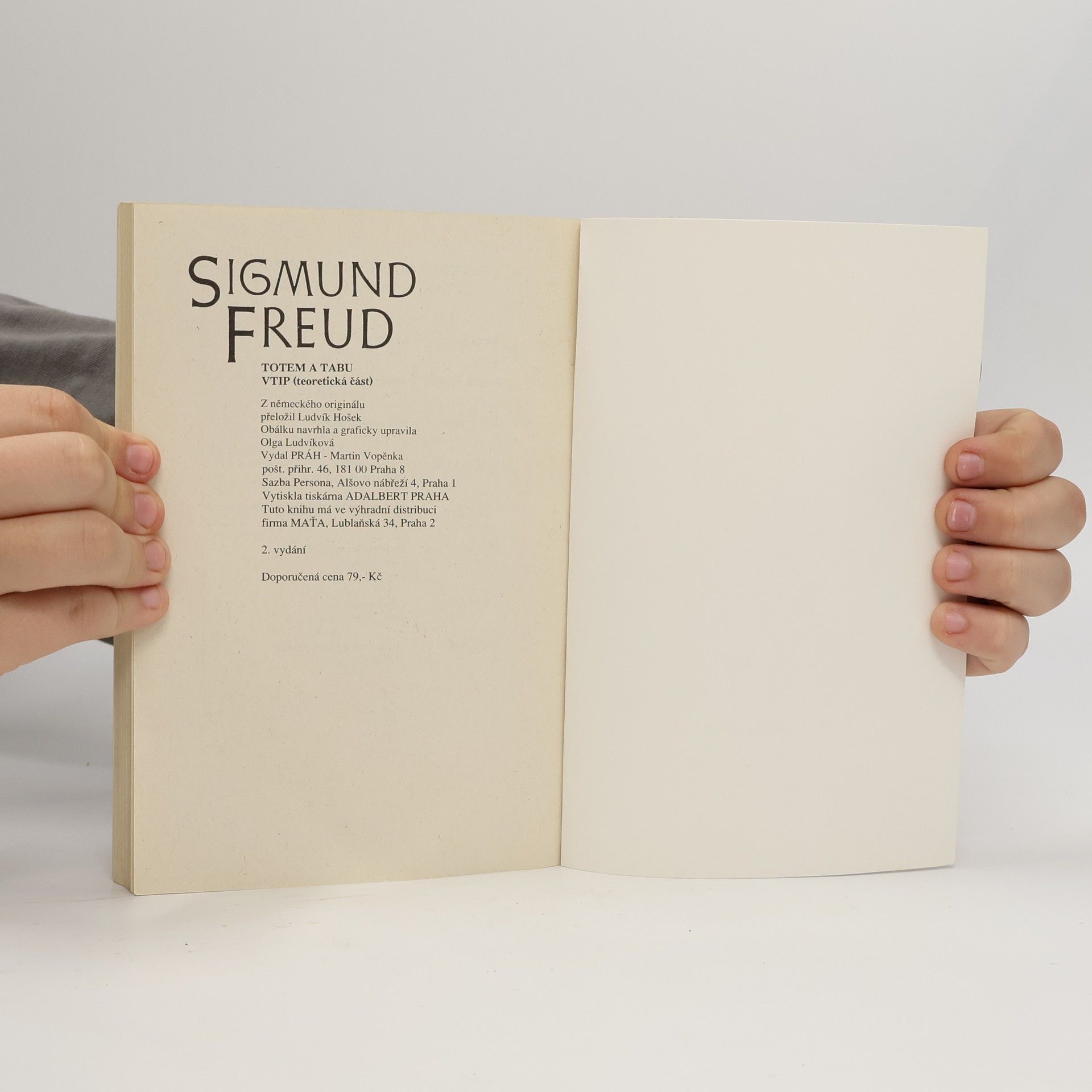 Sigmund Freud Totem a tabu, vtip