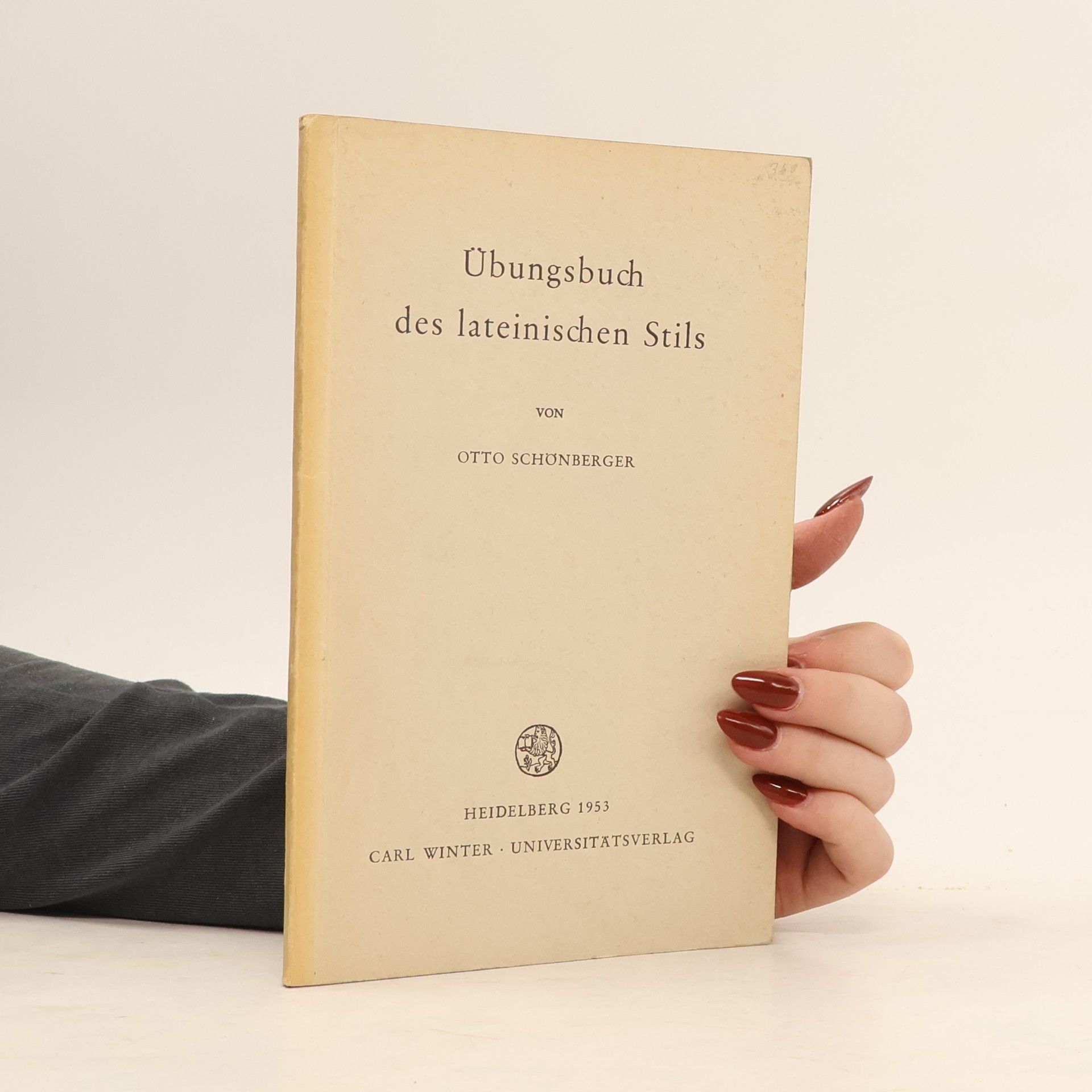 Otto Schönberger Übungsbuch des lateinischen Stils