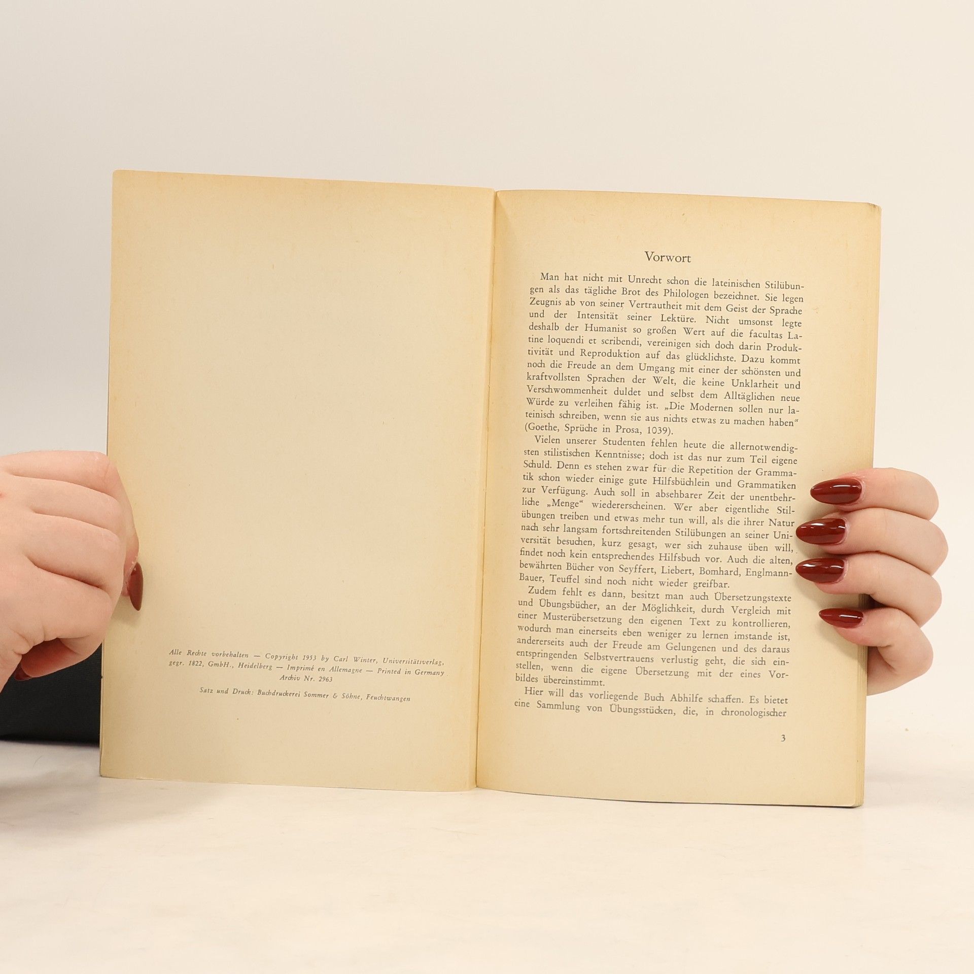Otto Schönberger Übungsbuch des lateinischen Stils