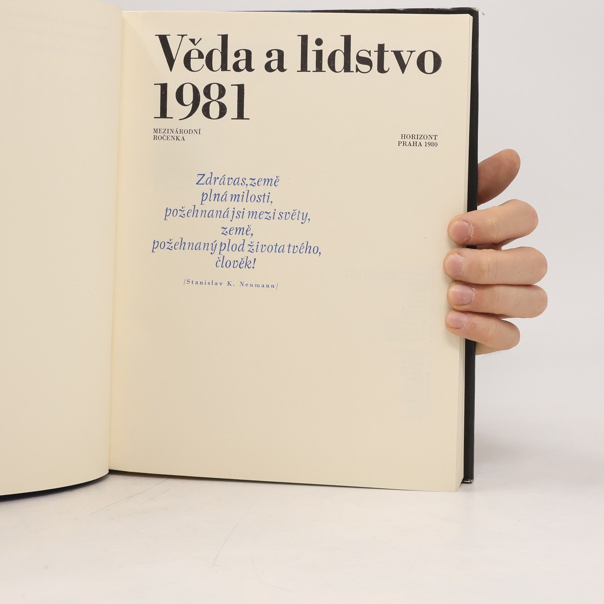 Alena Barešová Věda a lidstvo 1981