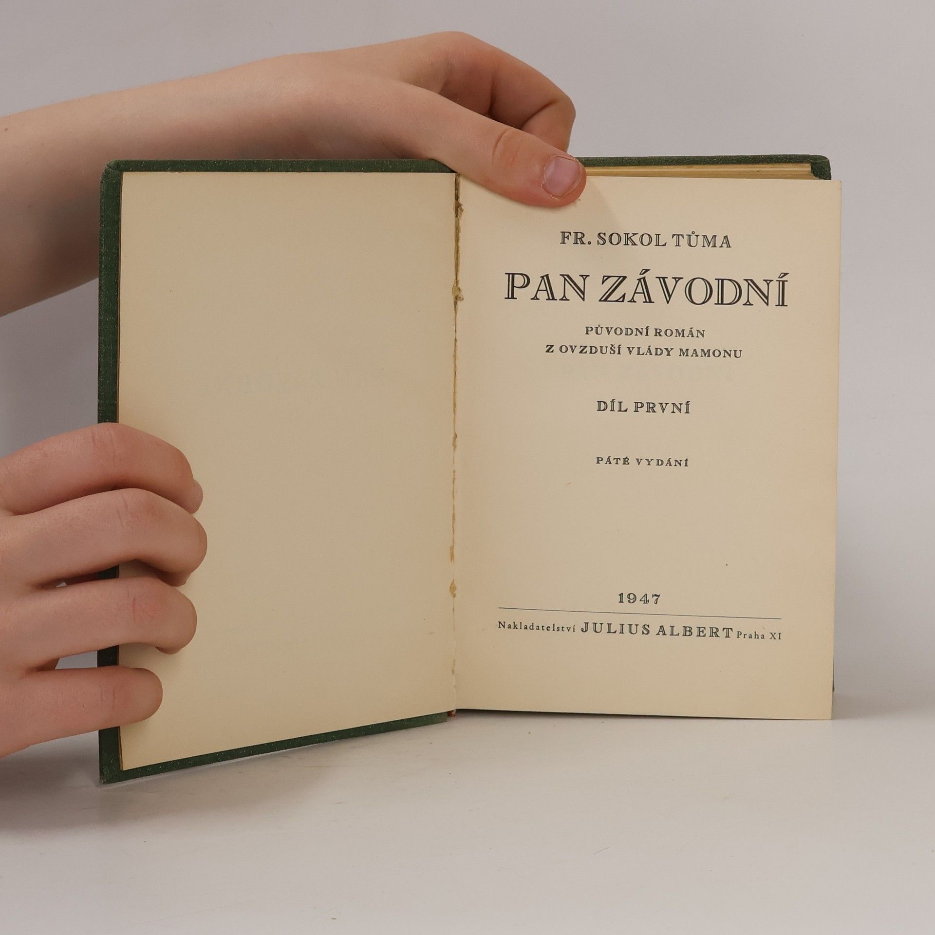 František Sokol Tůma Pan závodní 1