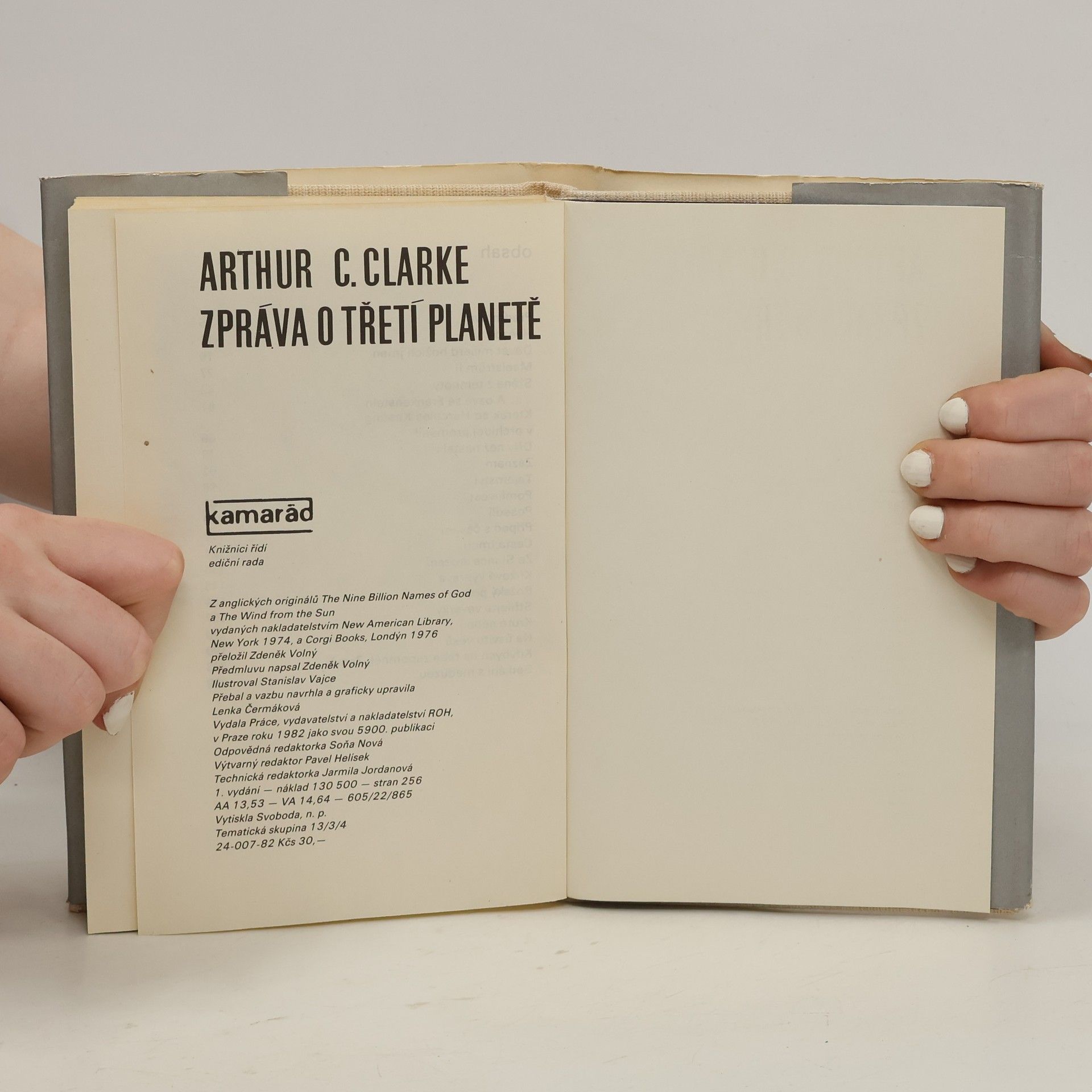 Arthur C. Clarke Zpráva o třetí planetě