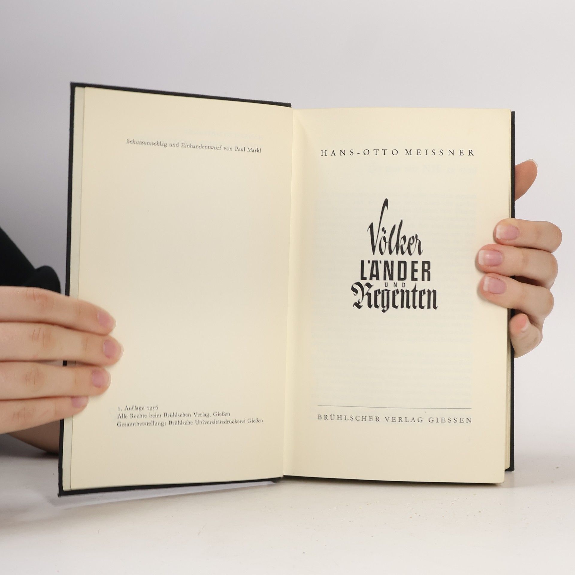 Hans-Otto Meissner Völker, Länder und Regenten