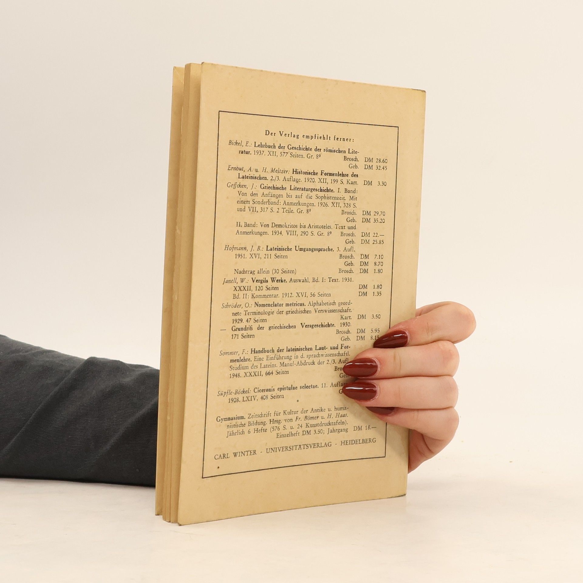 Otto Schönberger Übungsbuch des lateinischen Stils