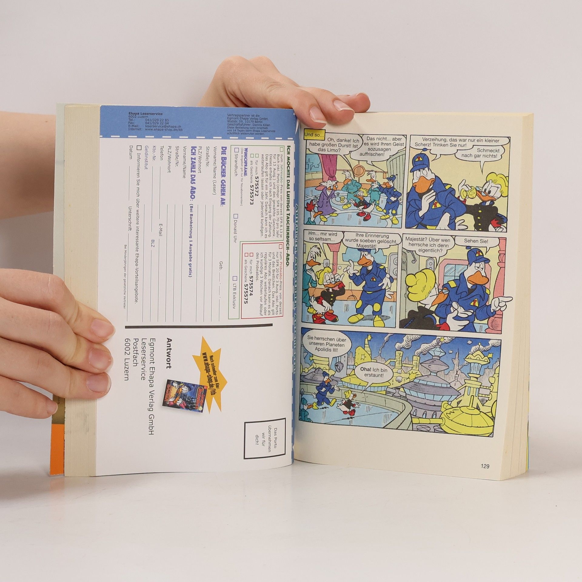 Walt Disney Lustiges Taschenbuch 381. Die dunkle Seite des Glückstalers