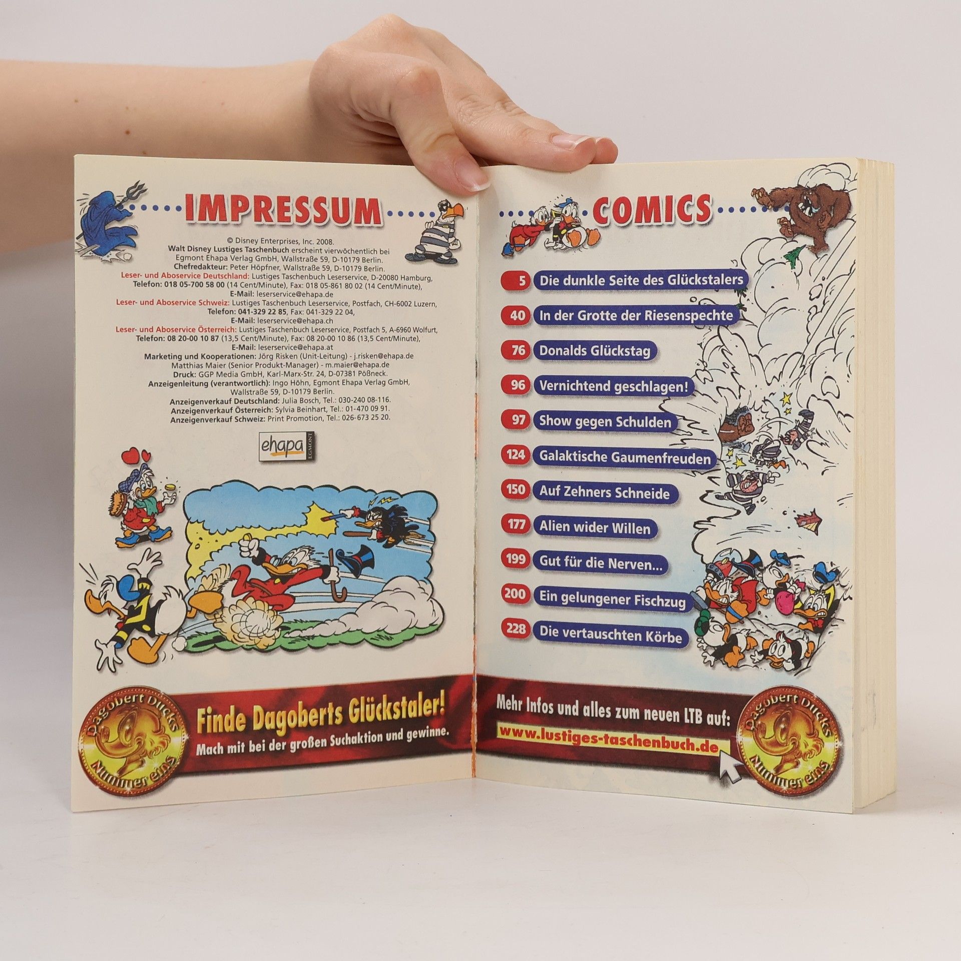 Walt Disney Lustiges Taschenbuch 381. Die dunkle Seite des Glückstalers