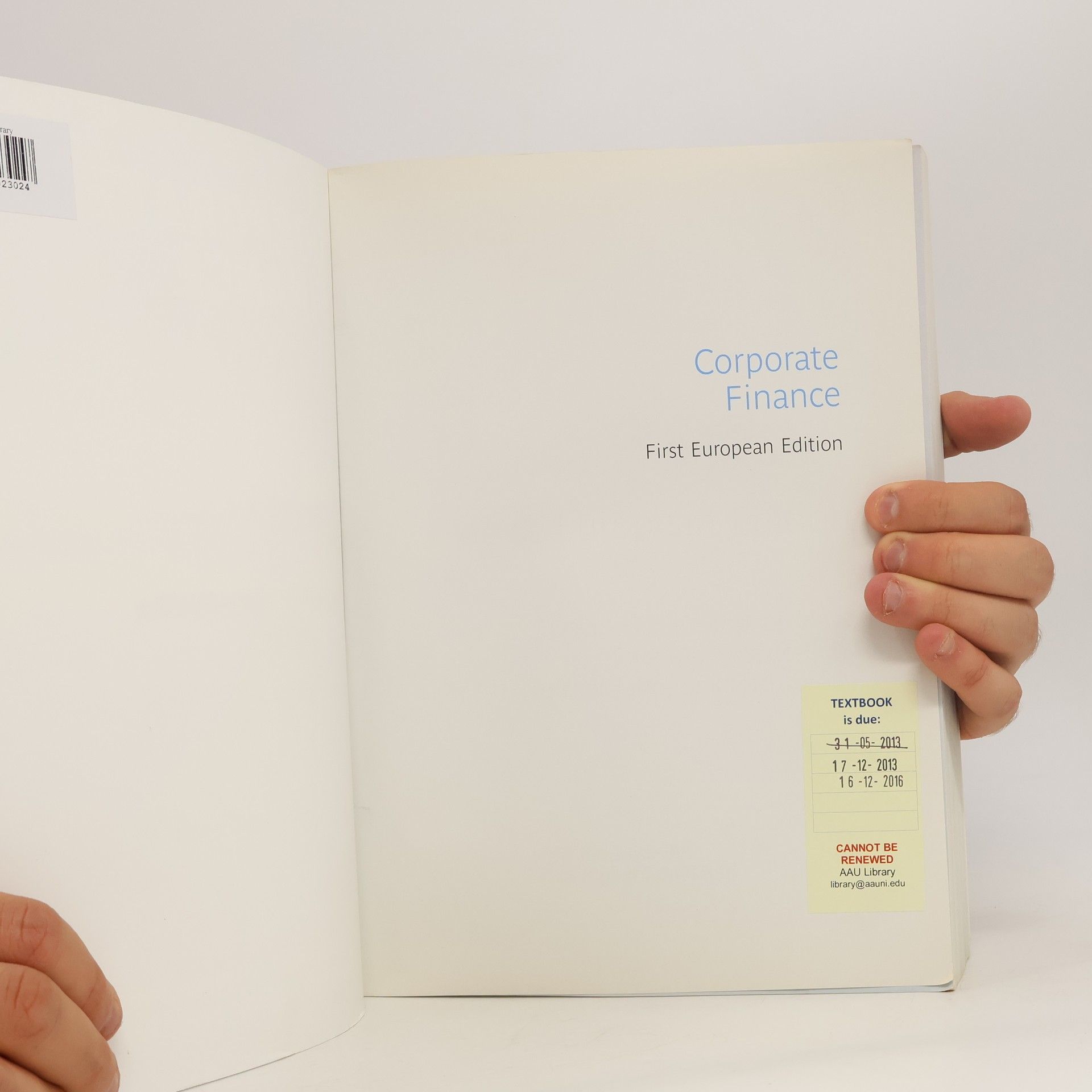 David Hillier Corporate finance