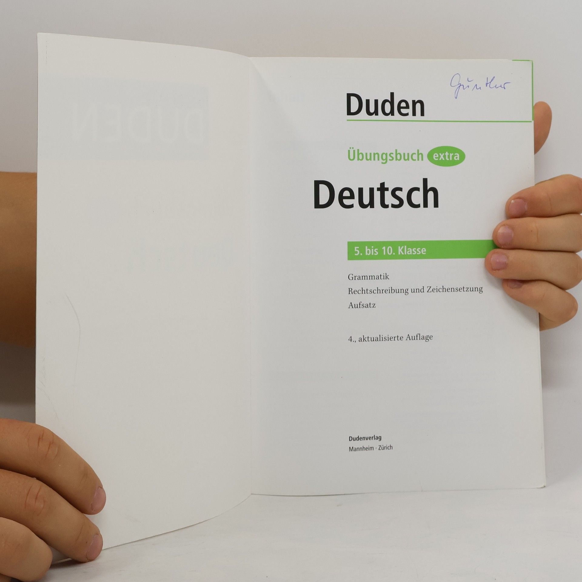 Anja Steinhauer Übungsbuch extra Deutsch