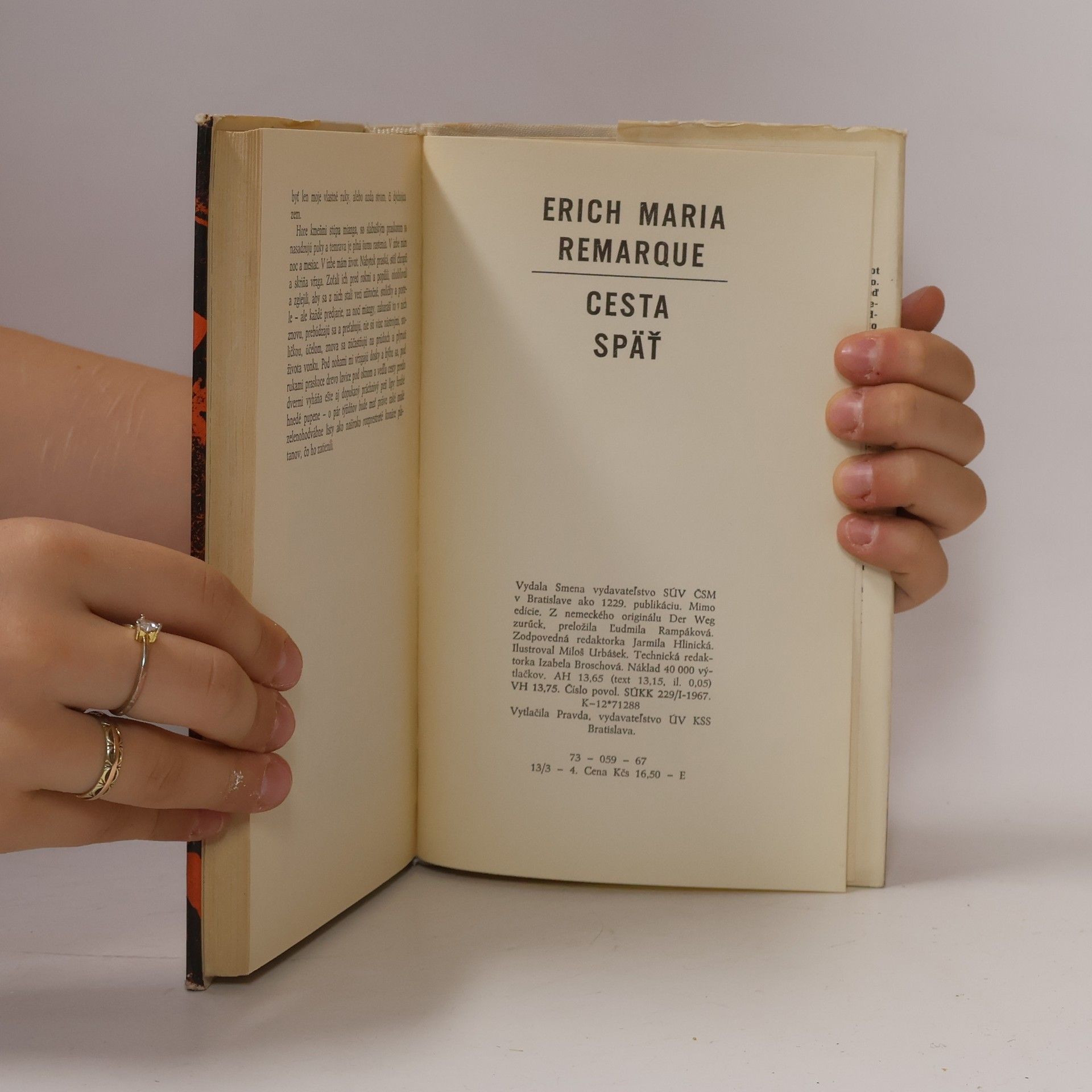 Erich Maria Remarque Cesta späť
