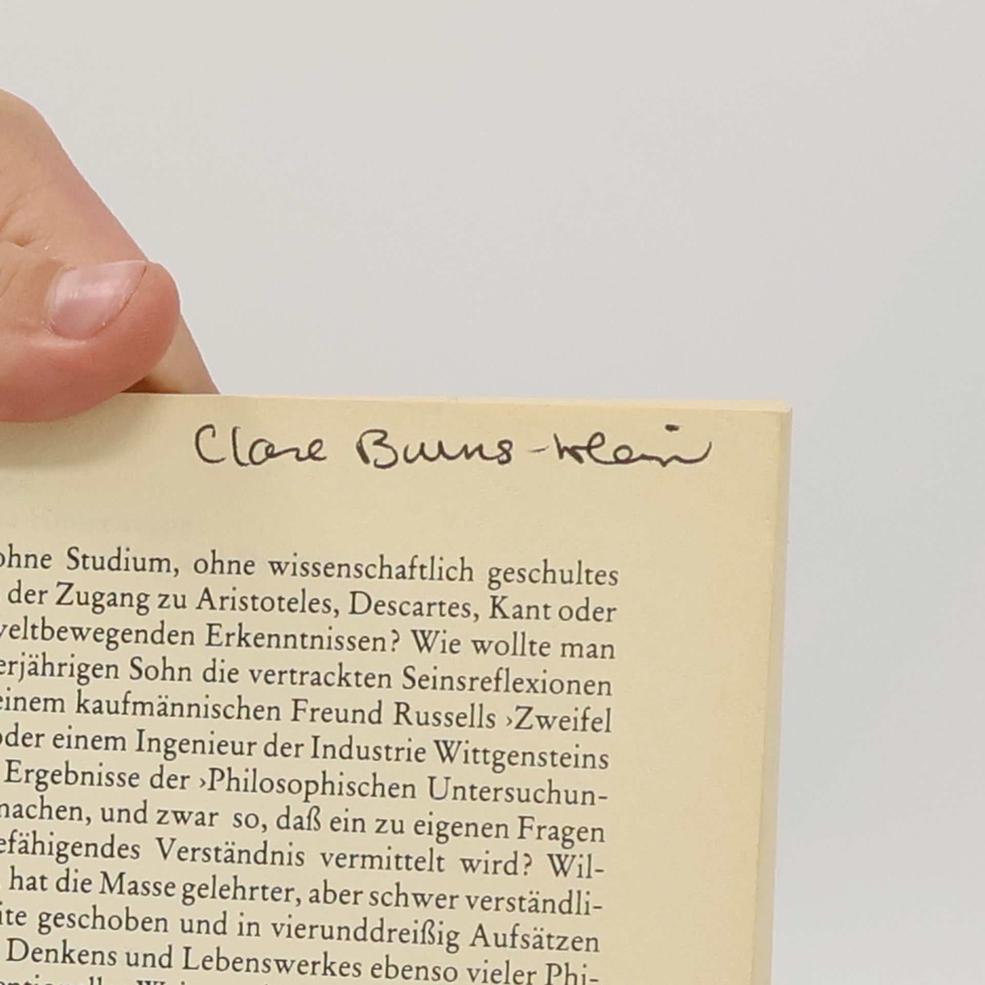 Weischedel Wilhelm Die philosophische Hintertreppe