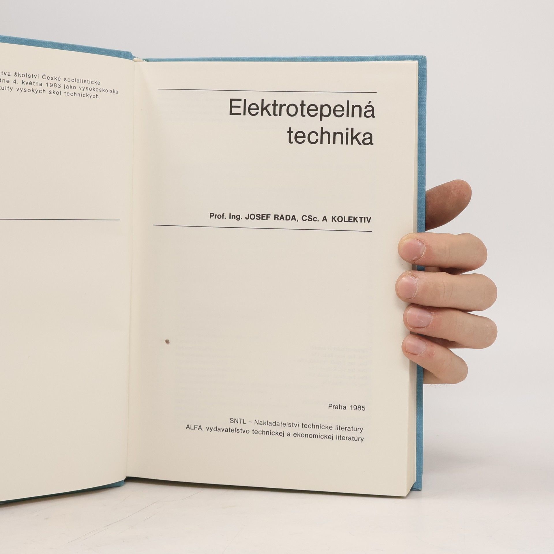 Josef Rada Elektrotepelná technika