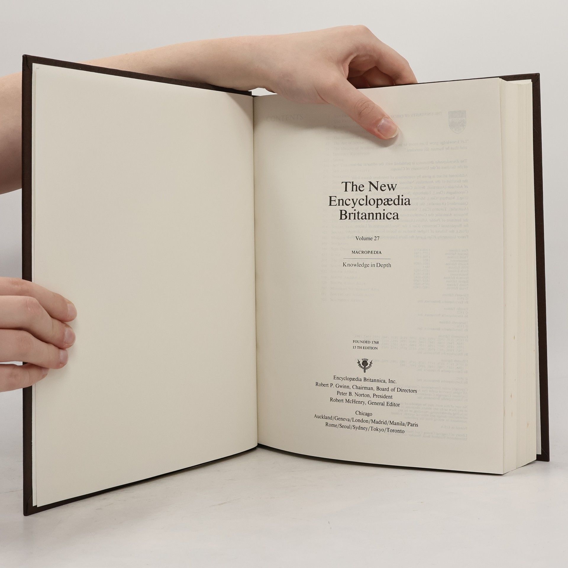 Various authors The New Encyclopædia Britannica 27