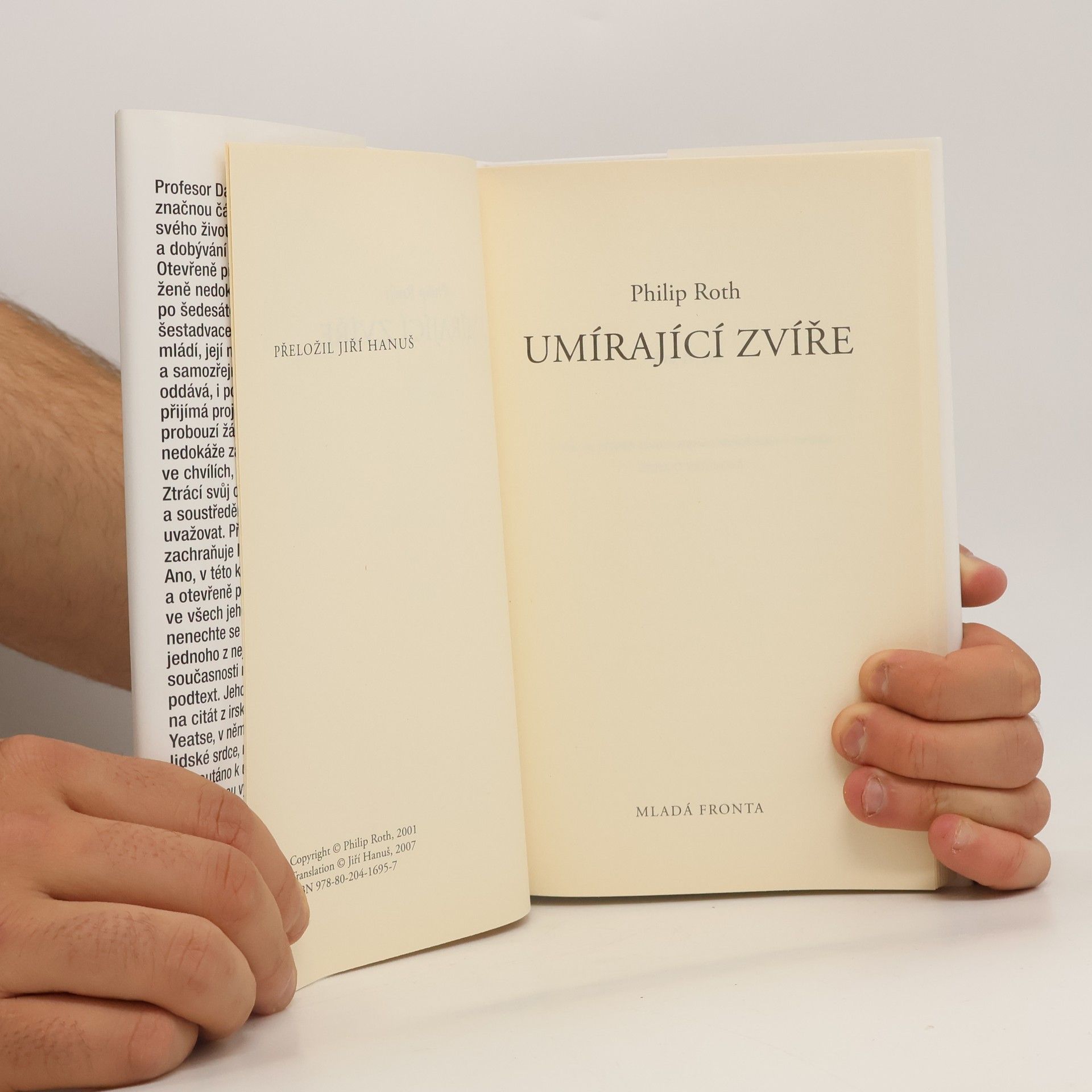 Philip Roth Umírající zvíře